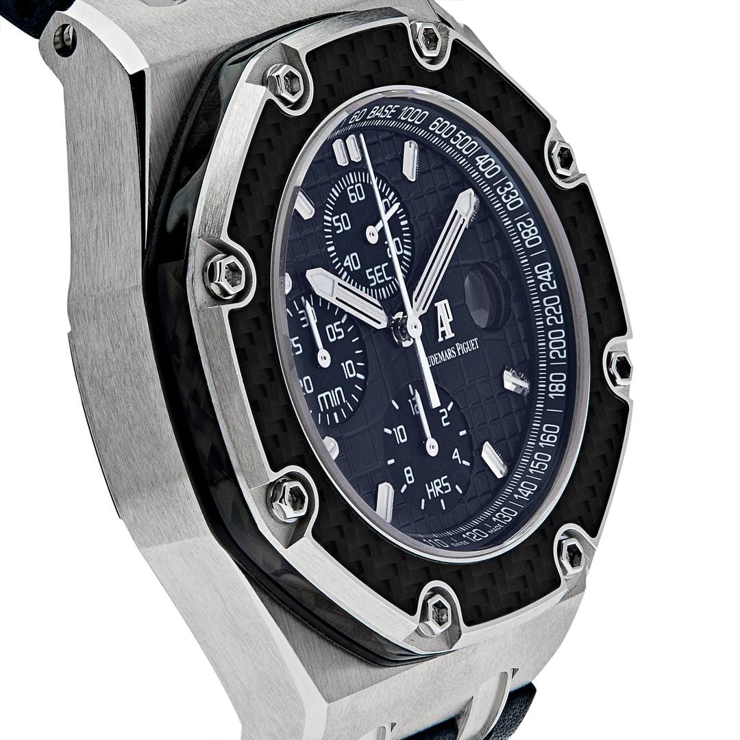 Audemars Piguet Royal Oak Offshore 26030PO.00.D021IN.01 'Juan Pablo Montoya' Blue Dial (2005) view 3