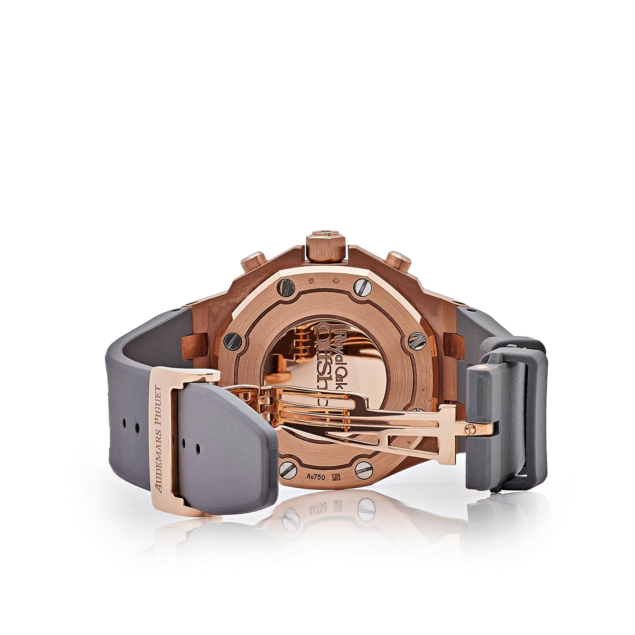 Audemars Piguet Royal Oak Offshore 26231OR.ZZ.D003CA.01 'Ladies' Rose Gold Diamond Bezel Silver Dial view 6