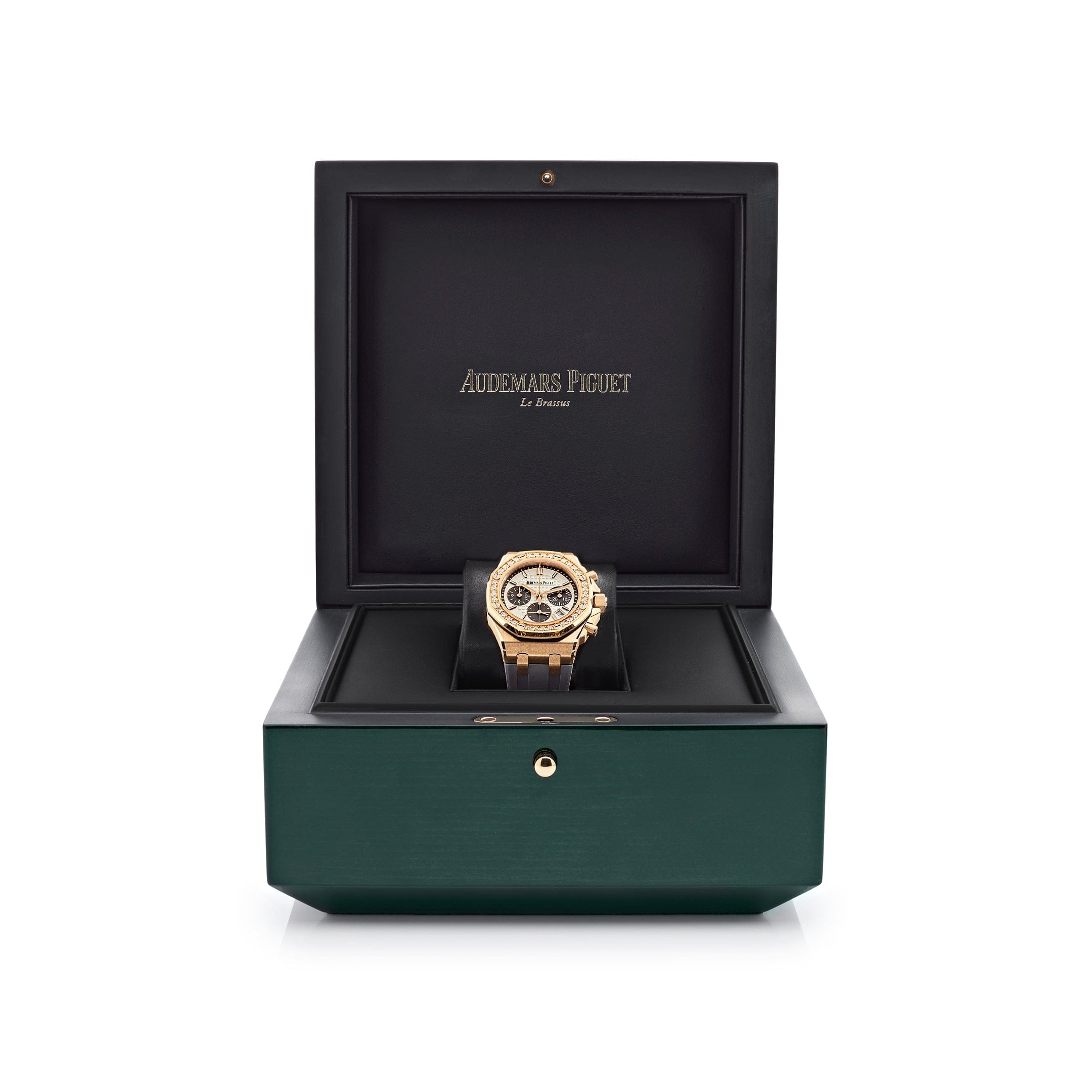 Audemars Piguet Royal Oak Offshore 26231OR.ZZ.D003CA.01 'Ladies' Rose Gold Diamond Bezel Silver Dial view 7