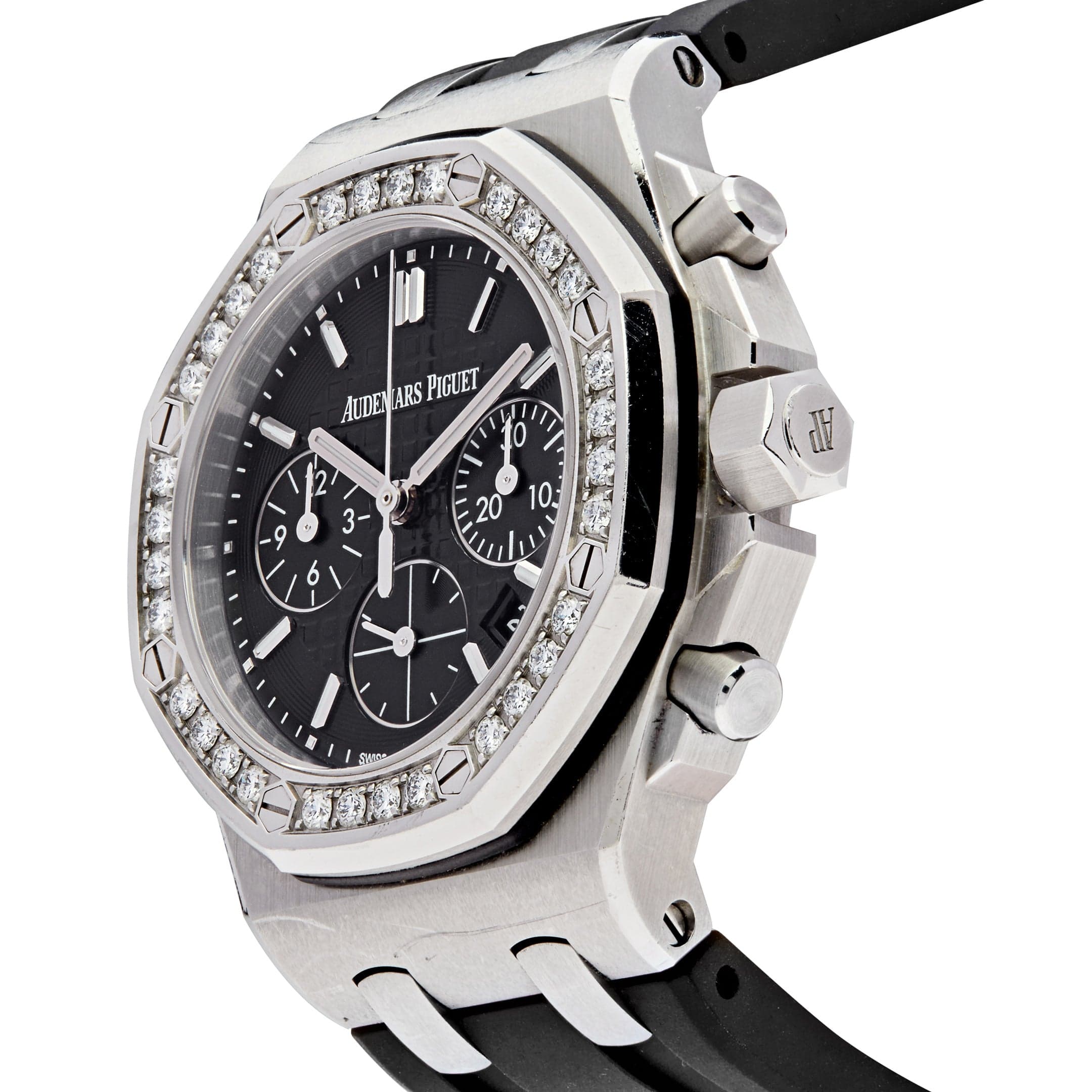 Audemars Piguet Royal Oak Offshore 26231ST.ZZ.D002CA.01 'Lady' Stainless Steel Black Dial Diamond Bezel (2018) view 3