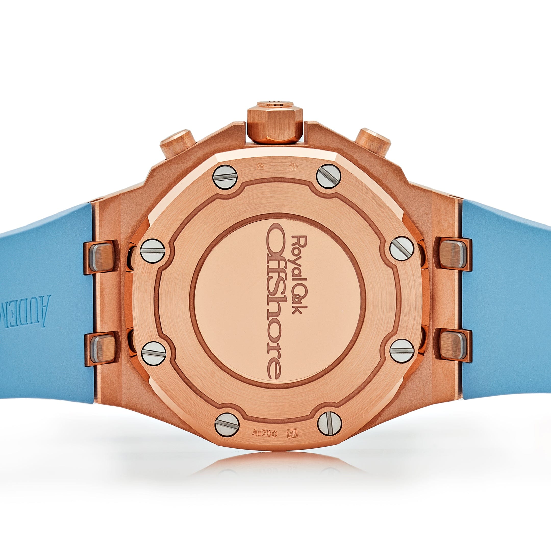 Audemars Piguet Royal Oak Offshore 26231OR.ZZ.A085CA.01 Chronograph Rose Gold Blue Dial Diamond Bezel (2023) view 7