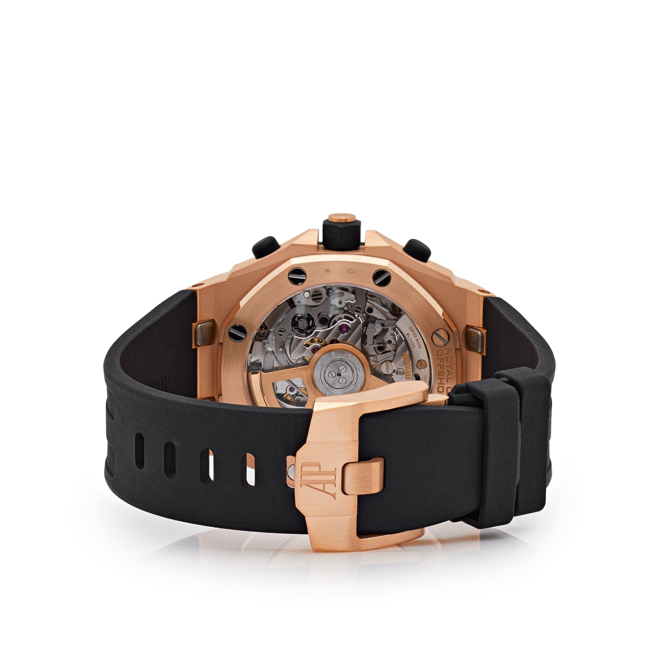 Audemars Piguet Royal Oak Offshore 26238OK.OO.A002CA.01 Chronograph Rose Gold Black Dial view 7