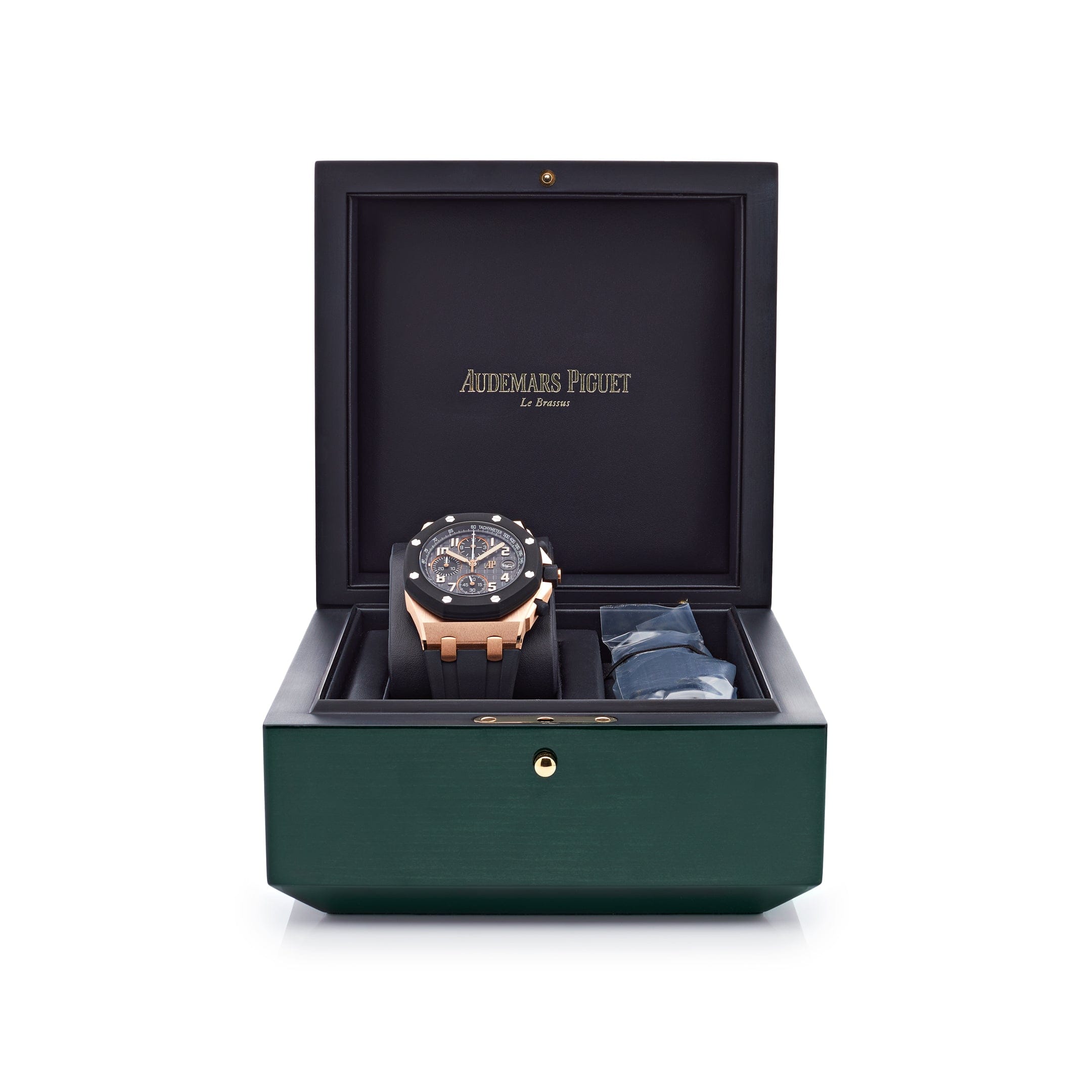 Audemars Piguet Royal Oak Offshore 26238OK.OO.A002CA.01 Chronograph Rose Gold Black Dial view 9