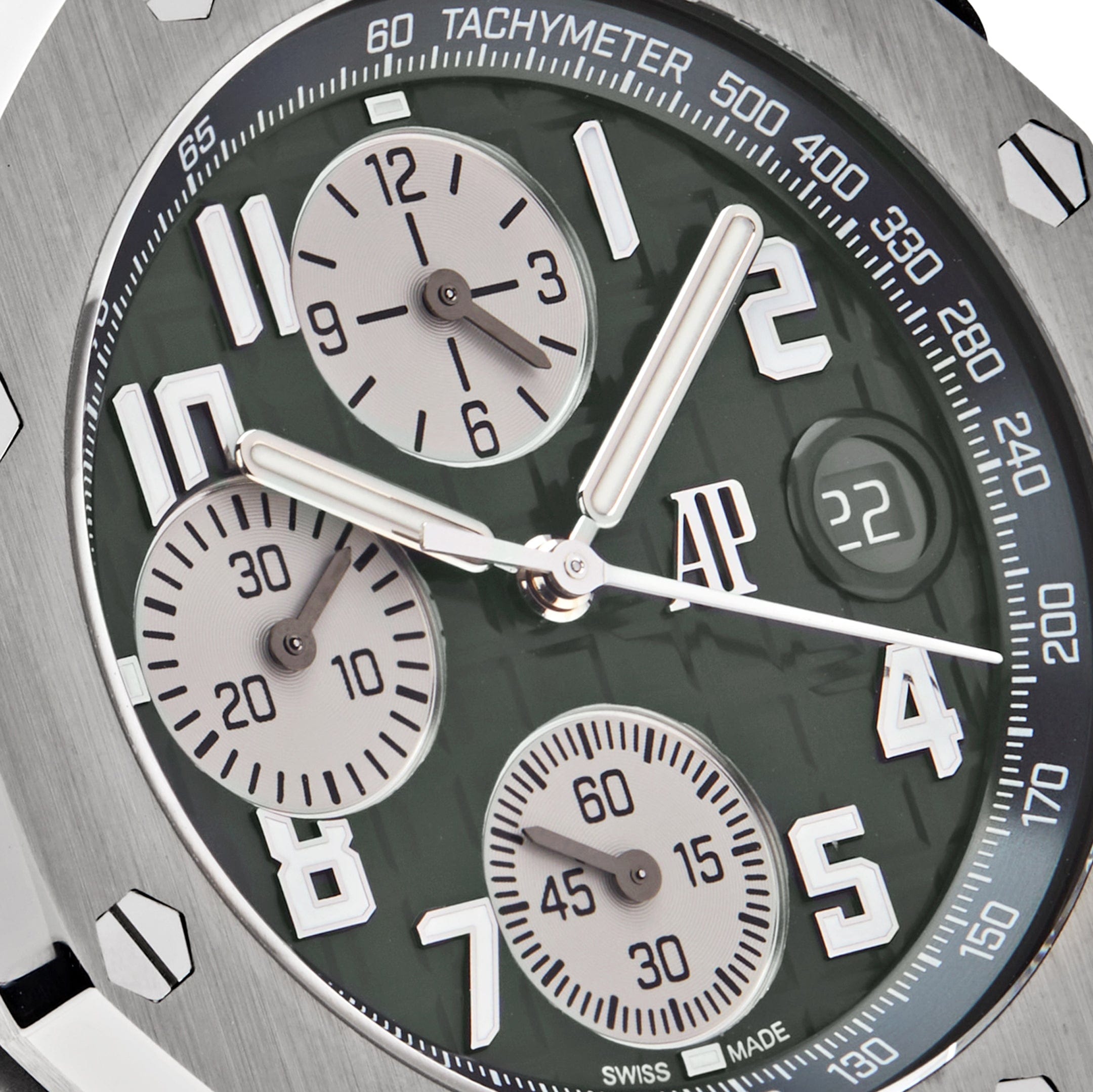Audemars Piguet Royal Oak Offshore 26238TI.OO.A056CA.01 Chronograph Titanium Green Dial view 5
