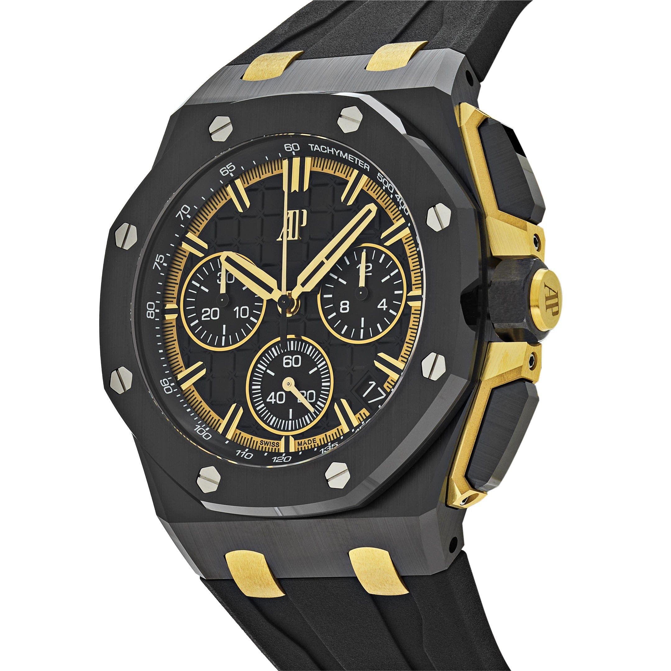 Audemars Piguet Royal Oak Offshore 26420CE.OO.A127CR.01 Chronograph Black Ceramic/Yellow Gold Black Dial view 2
