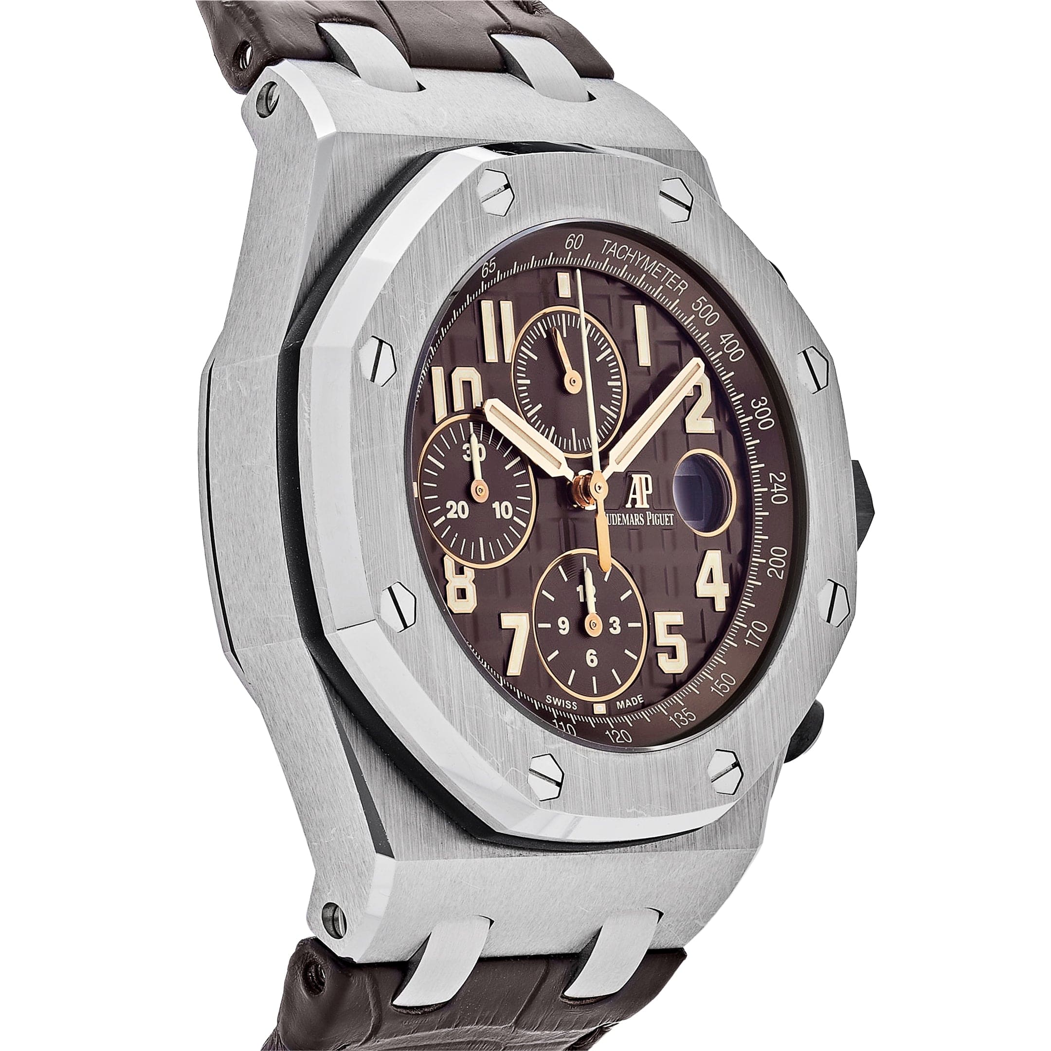 Audemars Piguet Royal Oak Offshore 26470ST.OO.A820CR.01 Chronograph Stainless Steel Brown Dial view 4