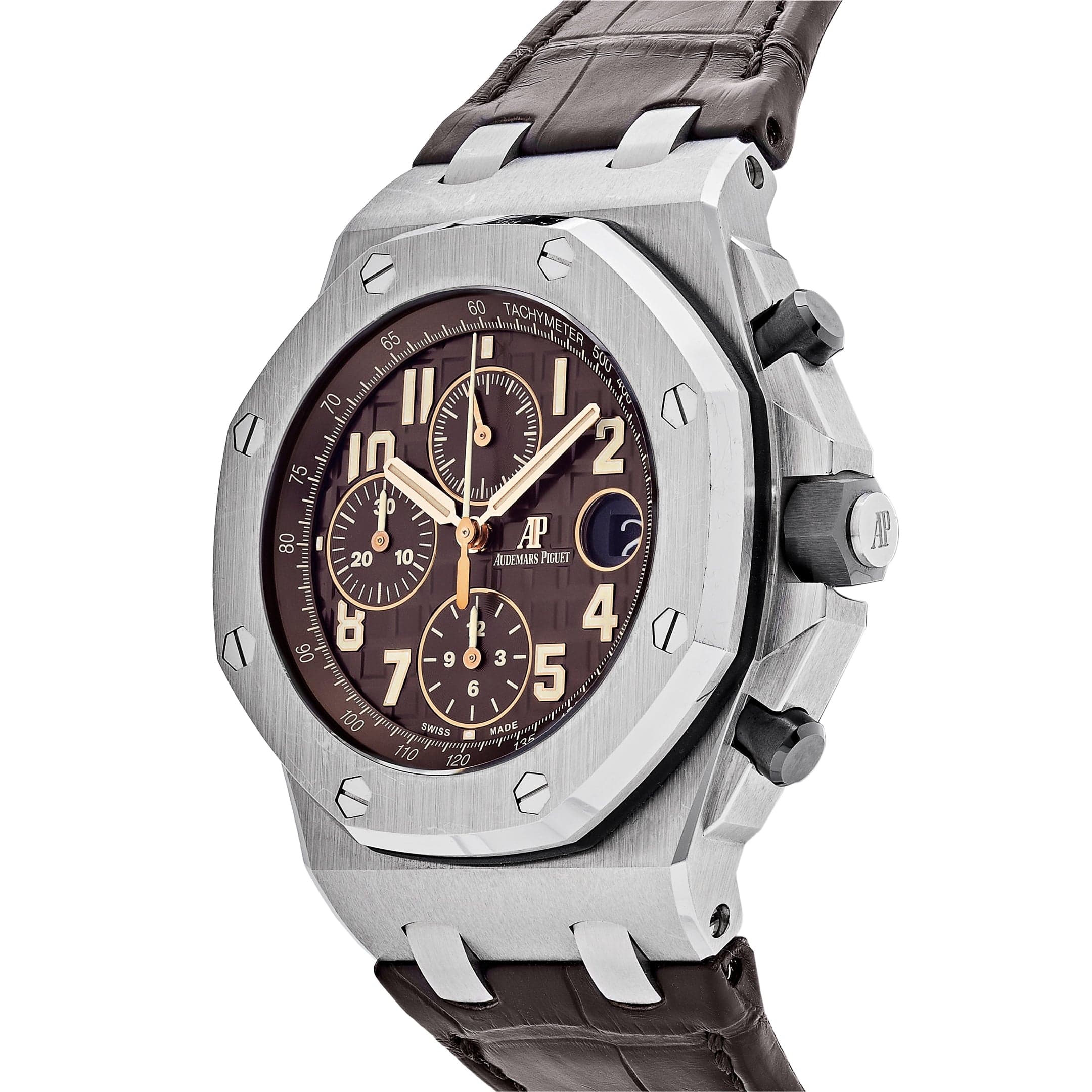 Audemars Piguet Royal Oak Offshore 26470ST.OO.A820CR.01 Chronograph Stainless Steel Brown Dial view 3