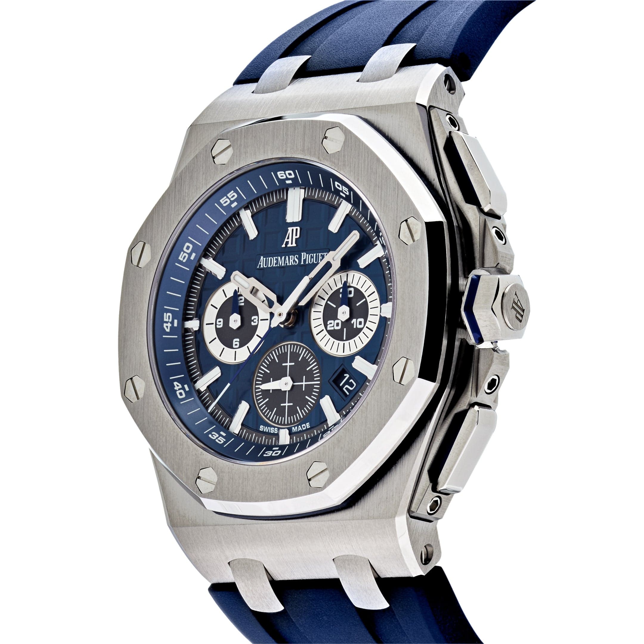 Audemars Piguet Royal Oak Offshore 26480TI.OO.A027CA.01 Chronograph Titanium Blue Dial view 2