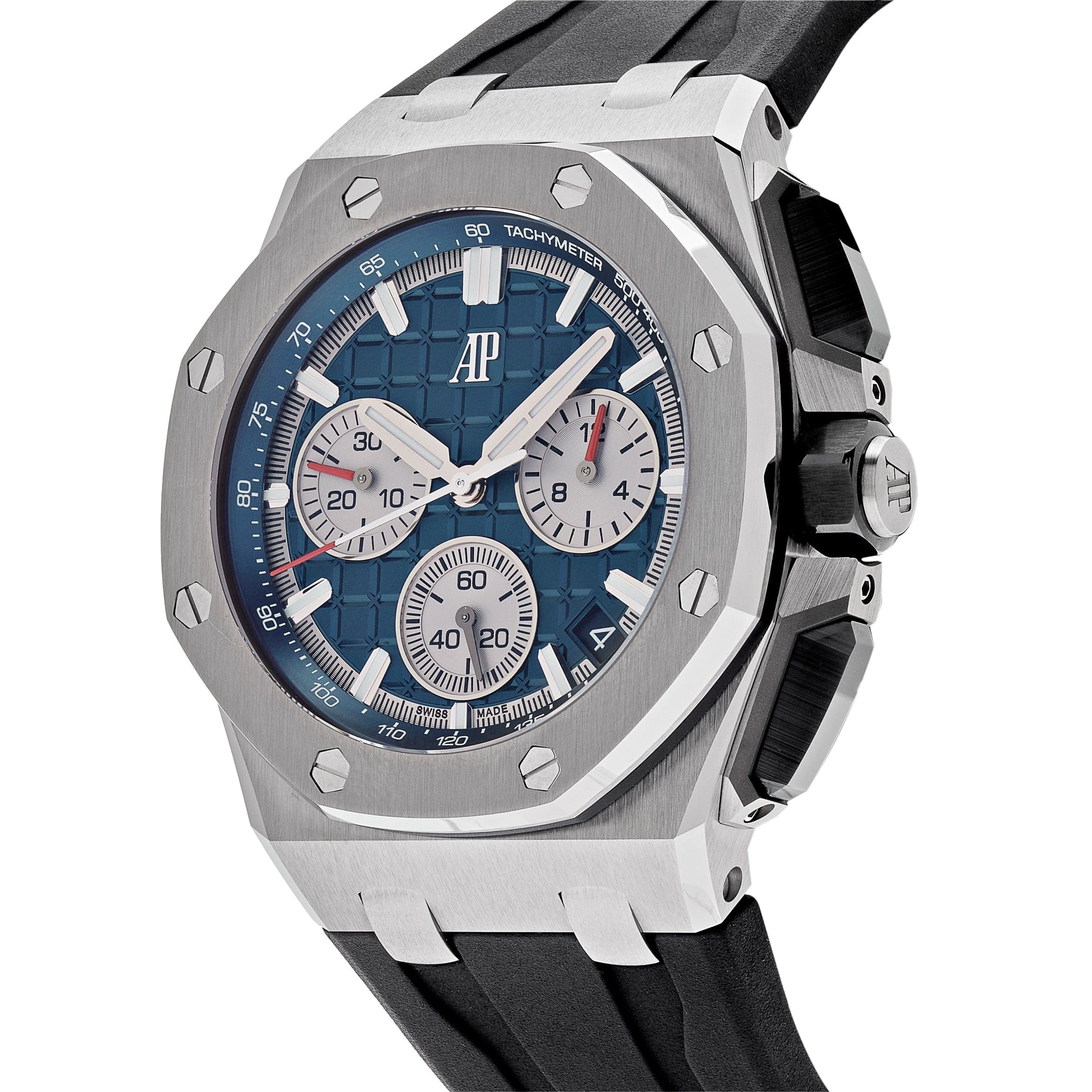 Audemars Piguet Royal Oak Offshore 26420TI.OO.A027CA.01 Chronograph Titanium Blue Dial view 2