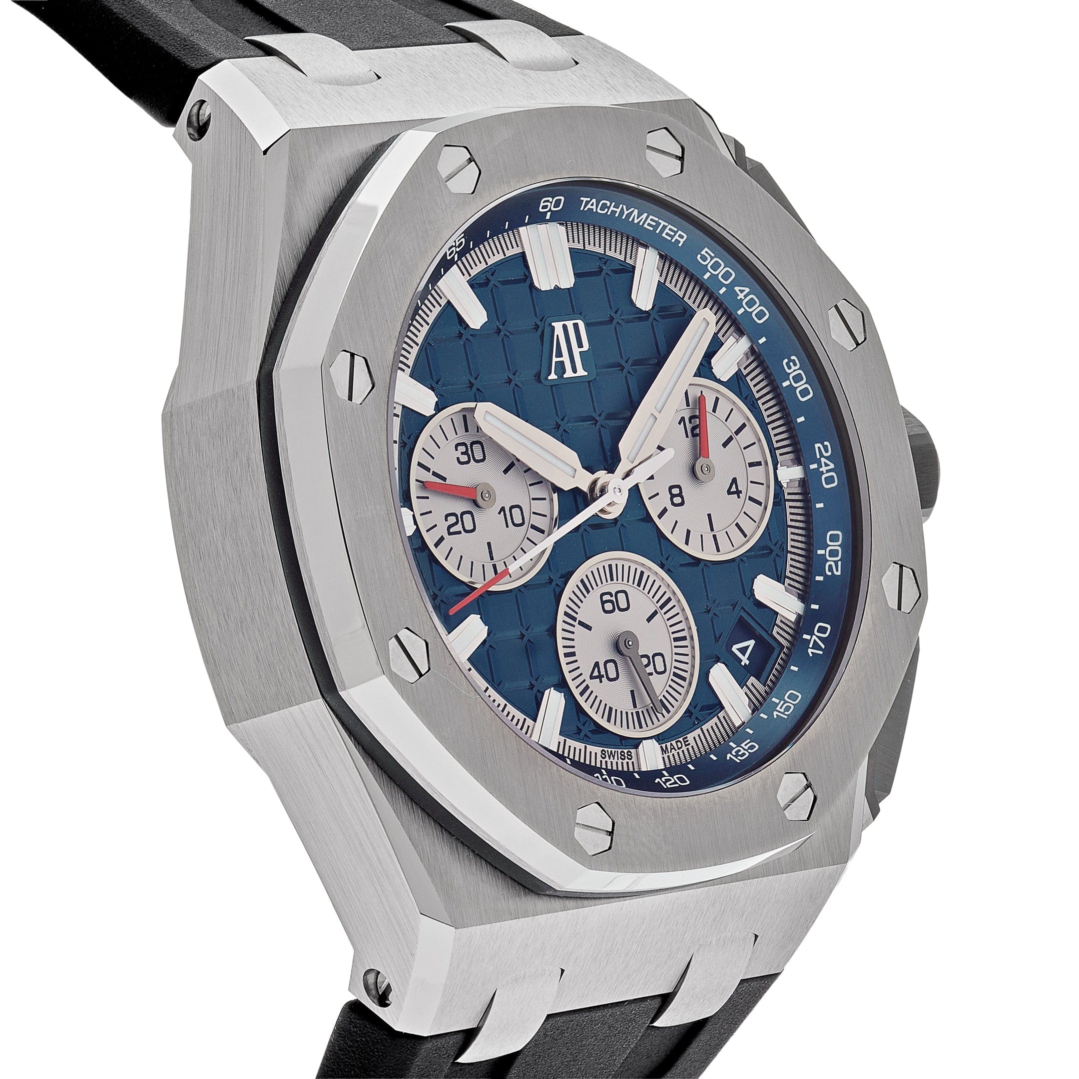 Audemars Piguet Royal Oak Offshore 26420TI.OO.A027CA.01 Chronograph Titanium Blue Dial view 3