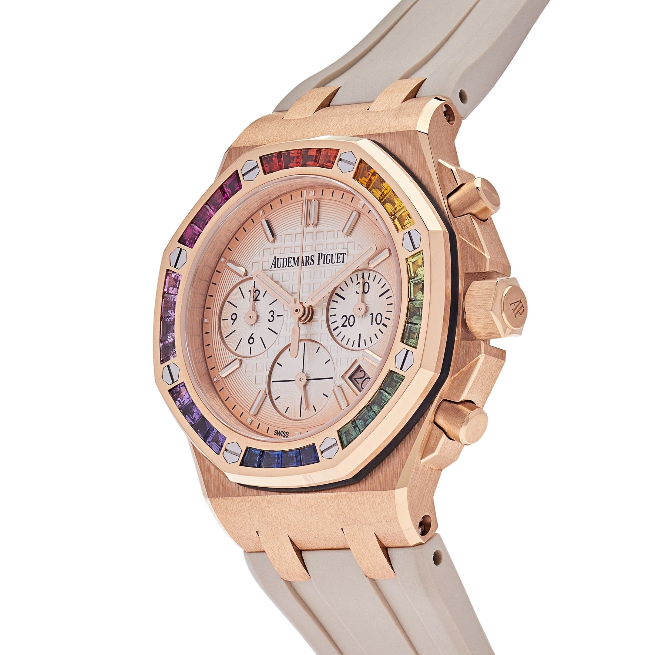 Audemars Piguet Royal Oak Offshore 26236OR.YY.D085CA.01 Selfwinding Chronograph Rainbow Bezel view 2