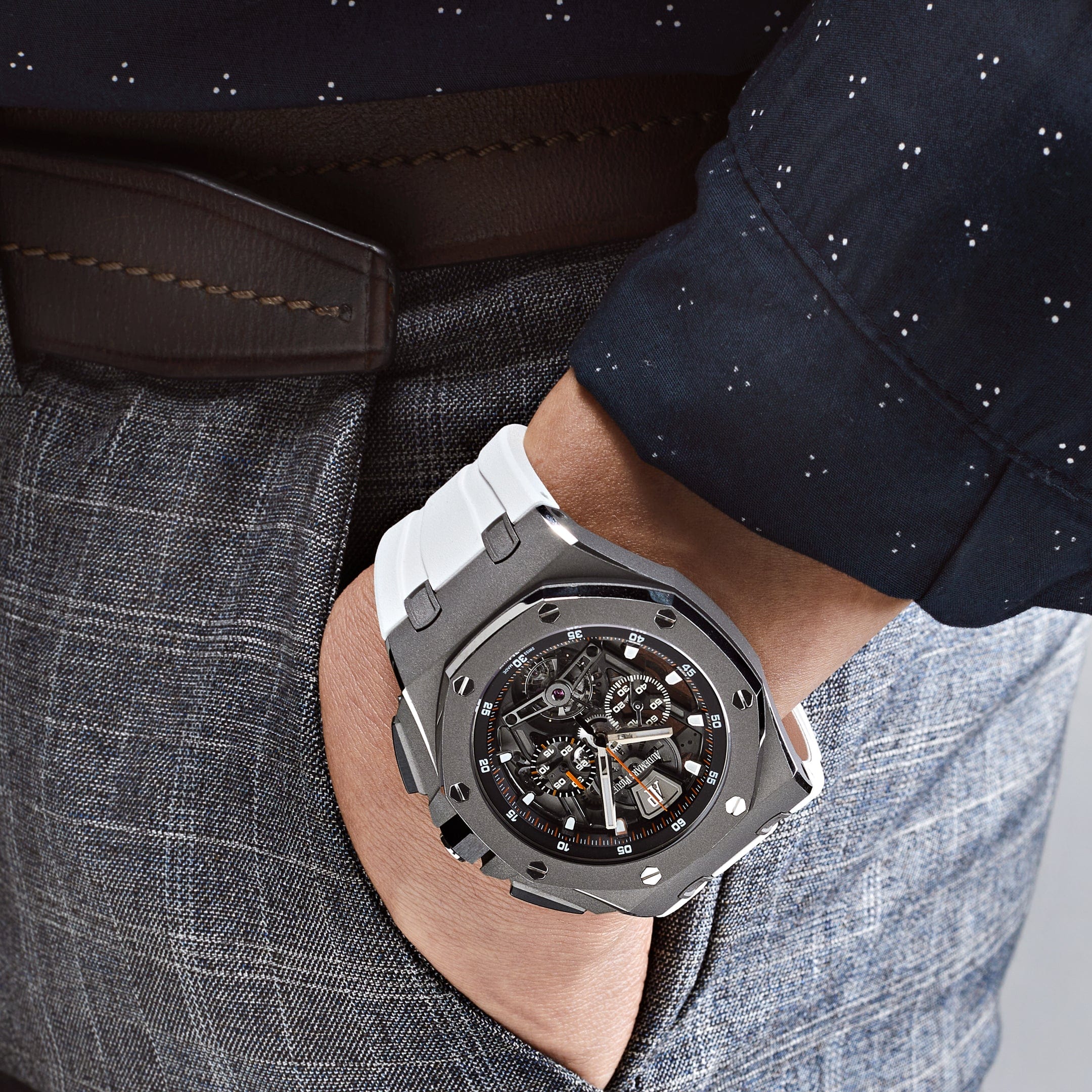 Audemars Piguet Royal Oak Offshore 26407TI.GG.A002CA.01 Tourbillon Chronograph Titanium view 2
