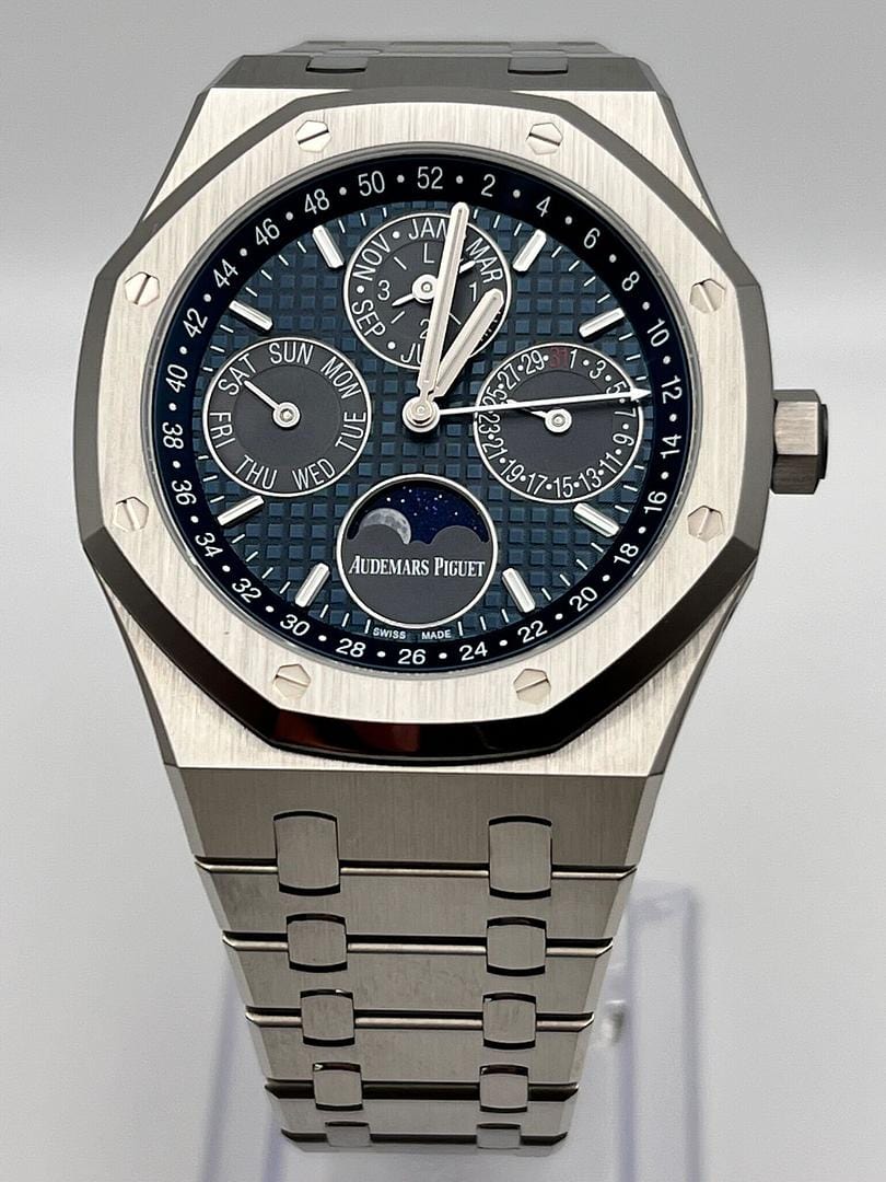 Audemars Piguet Royal Oak Perpetual Calendar 26574TI.OO.1220TI.01 Titanium Blue Dial (2020) view 5