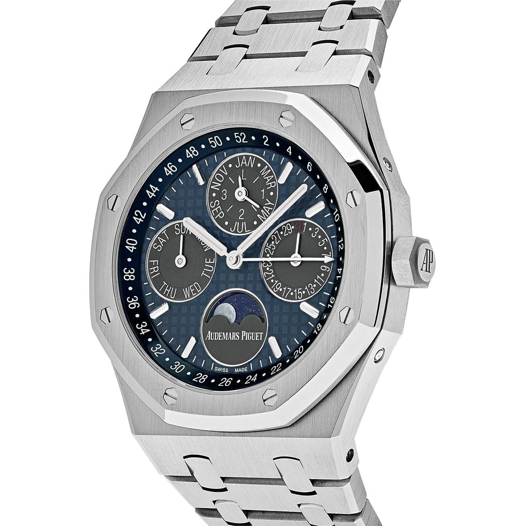 Audemars Piguet Royal Oak Perpetual Calendar 26574TI.OO.1220TI.01 Titanium Blue Dial (2022) view 2