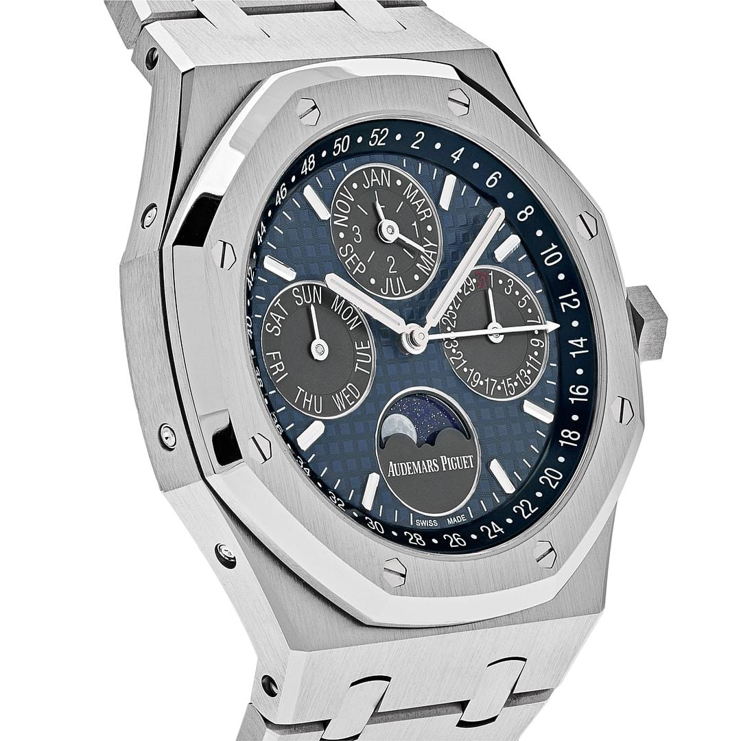 Audemars Piguet Royal Oak Perpetual Calendar 26574TI.OO.1220TI.01 Titanium Blue Dial (2022) view 3