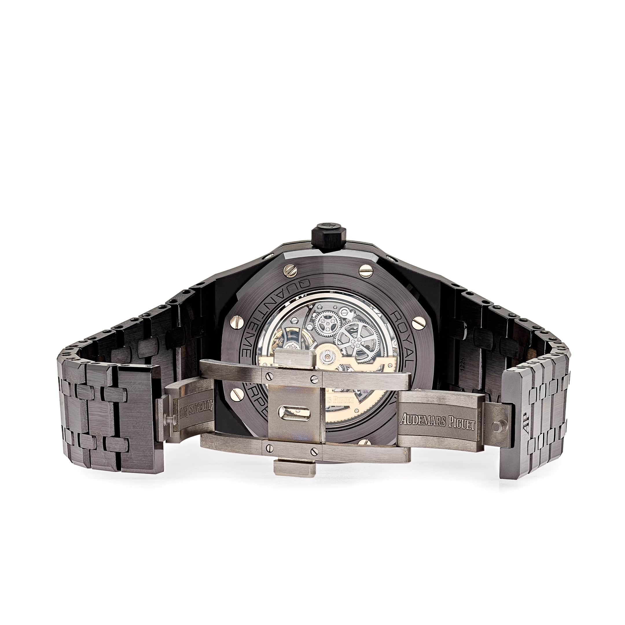 Audemars Piguet Royal Oak Perpetual Calendar 26585CE.OO.1225CE.01 Openworked Black Ceramic view 4