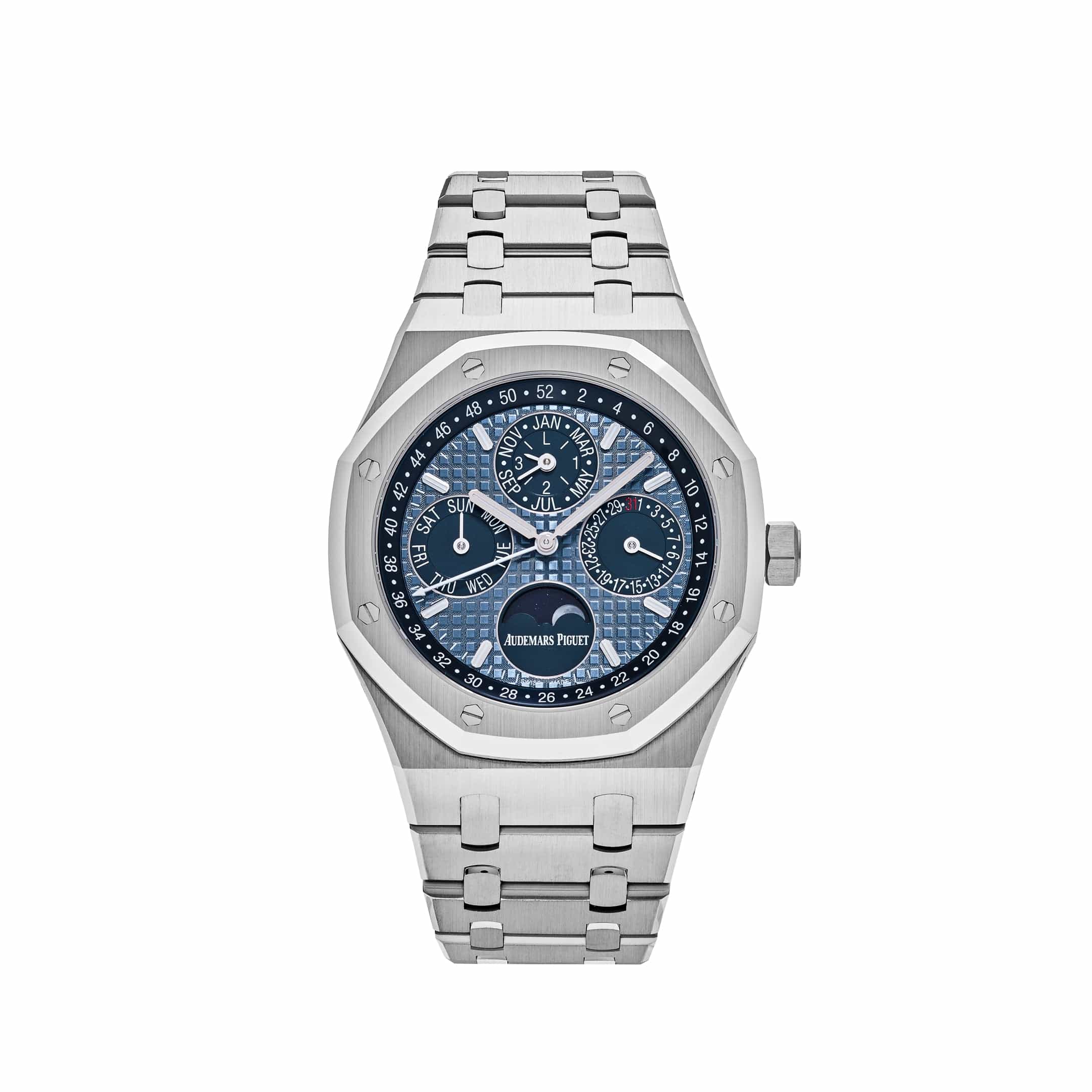 Audemars Piguet Royal Oak Perpetual Calendar 26574ST.OO.1220ST.03 Stainless Steel Blue Dial