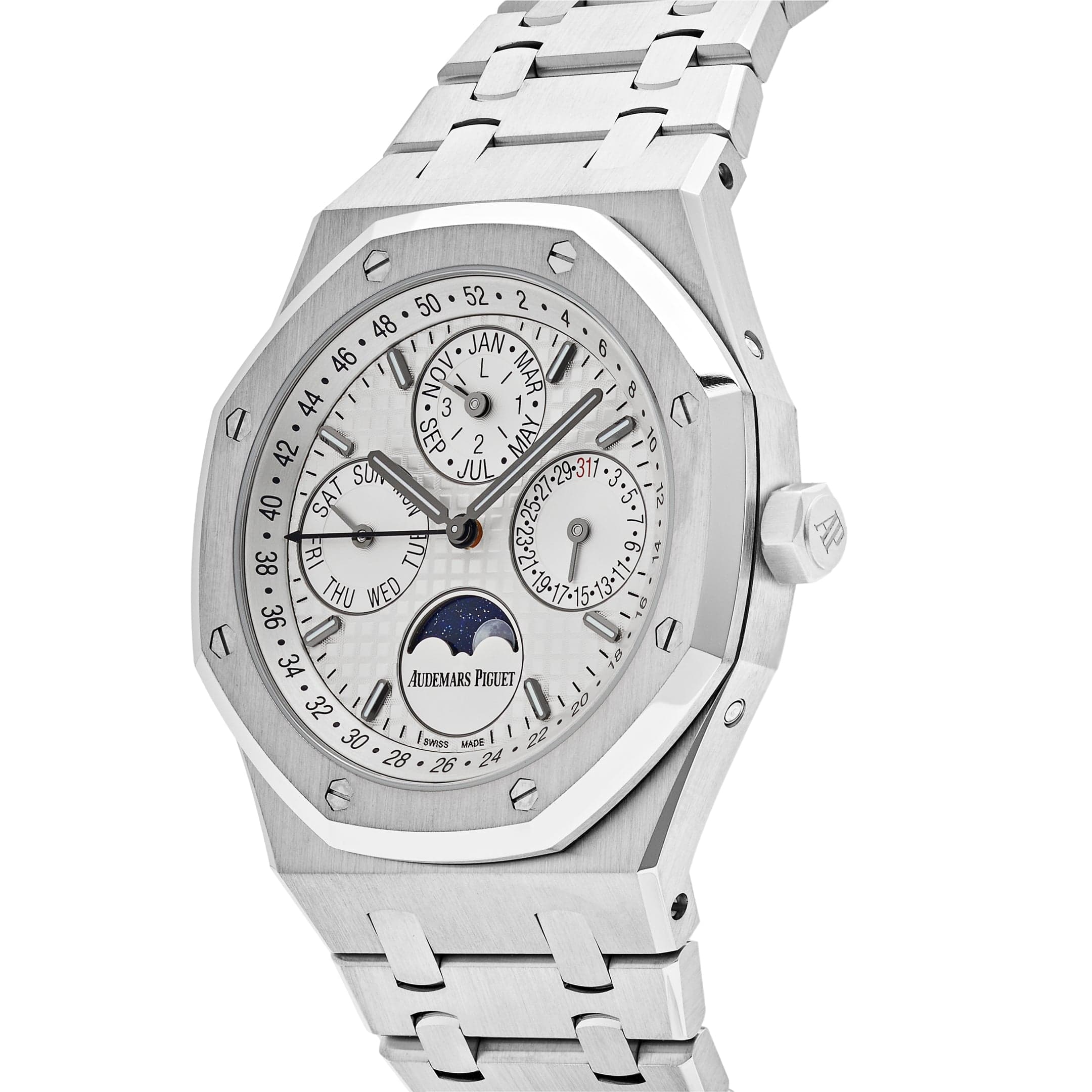 Audemars Piguet Royal Oak Perpetual Calendar 26574ST.OO.1220ST.01 Steel White Dial view 2