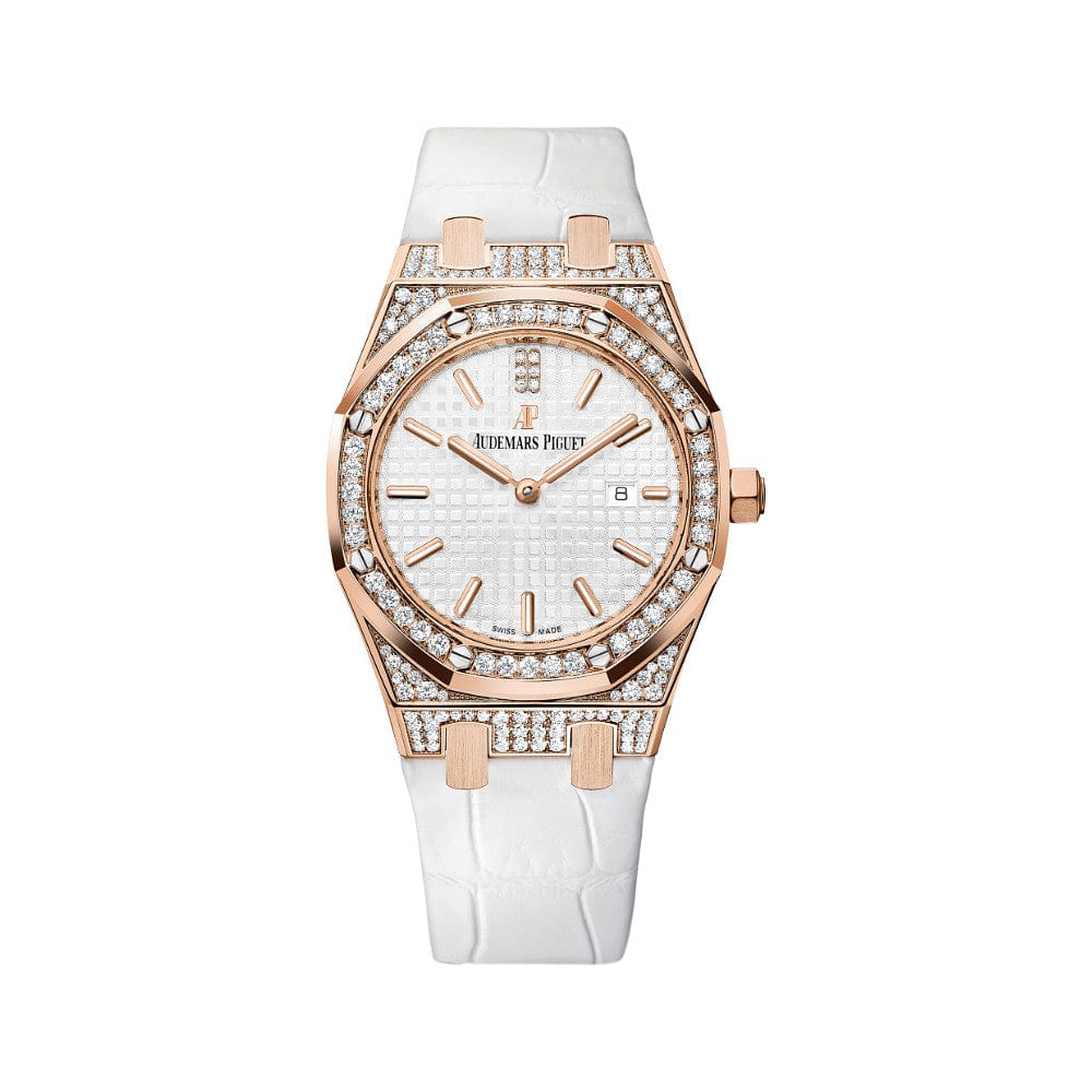 Audemars Piguet Royal Oak Quartz 67652OR.ZZ.D011CR.01 Rose Gold Diamond Bezel