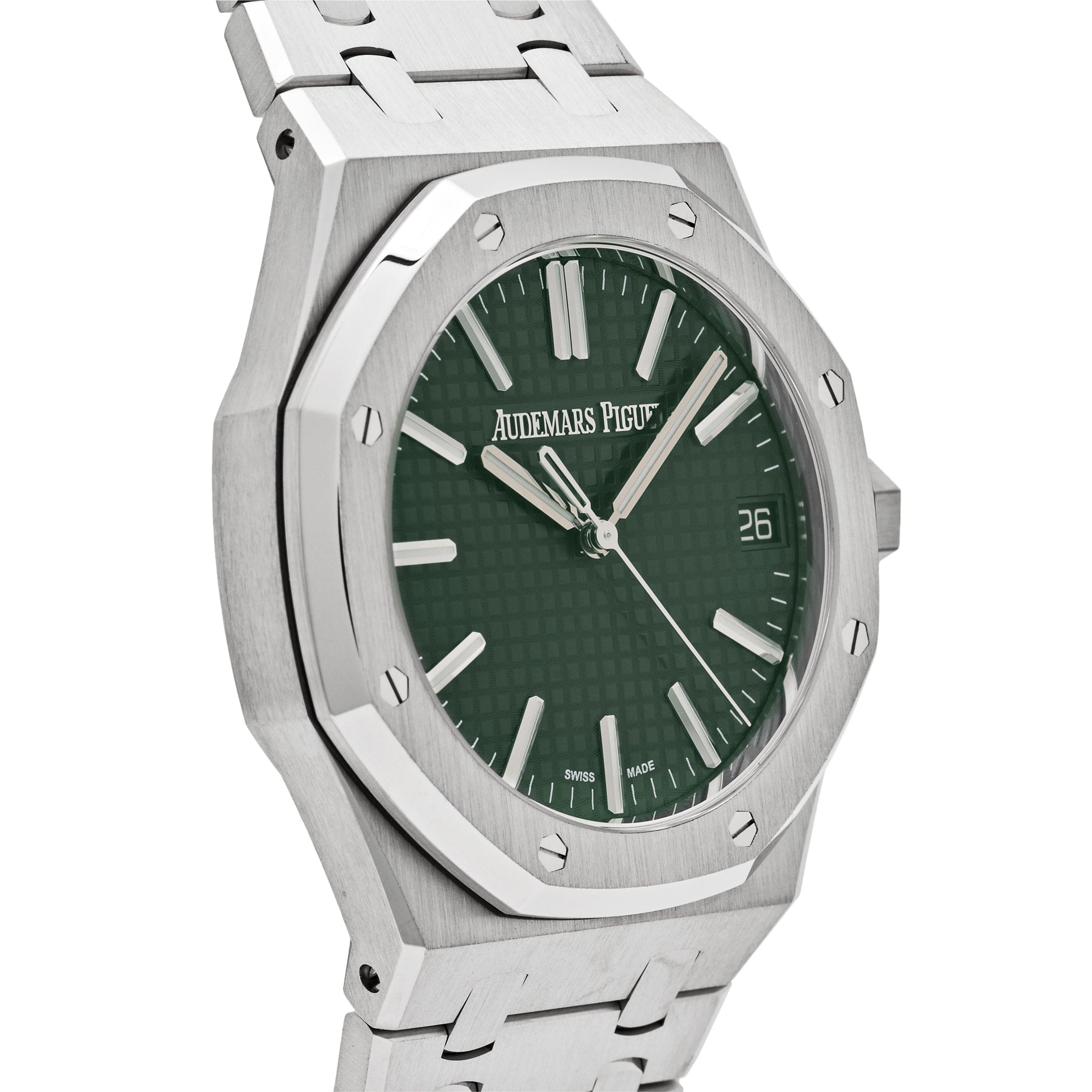 Audemars Piguet Royal Oak Selfwinding 15510ST.OO.1320ST.09 Stainless Steel Green Dial (2023) view 4
