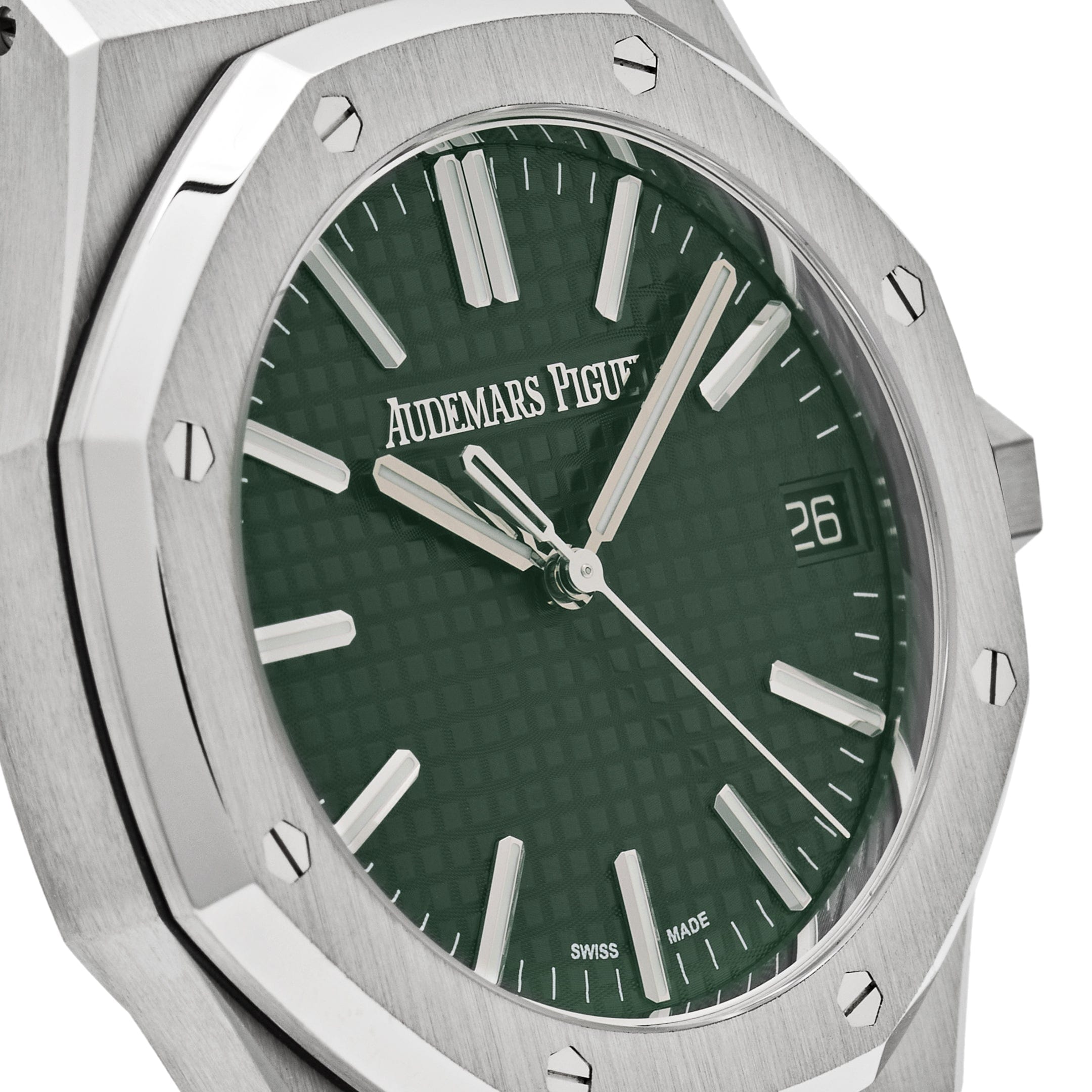 Audemars Piguet Royal Oak Selfwinding 15510ST.OO.1320ST.09 Stainless Steel Green Dial (2023) view 5