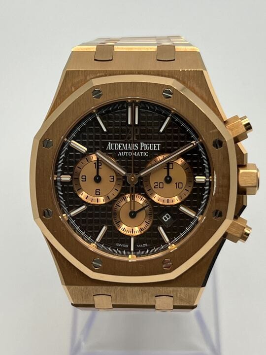 Audemars Piguet Royal Oak Selfwinding Chronograph 26331OR.OO.1220OR.02 Rose Gold Brown Dial view 3