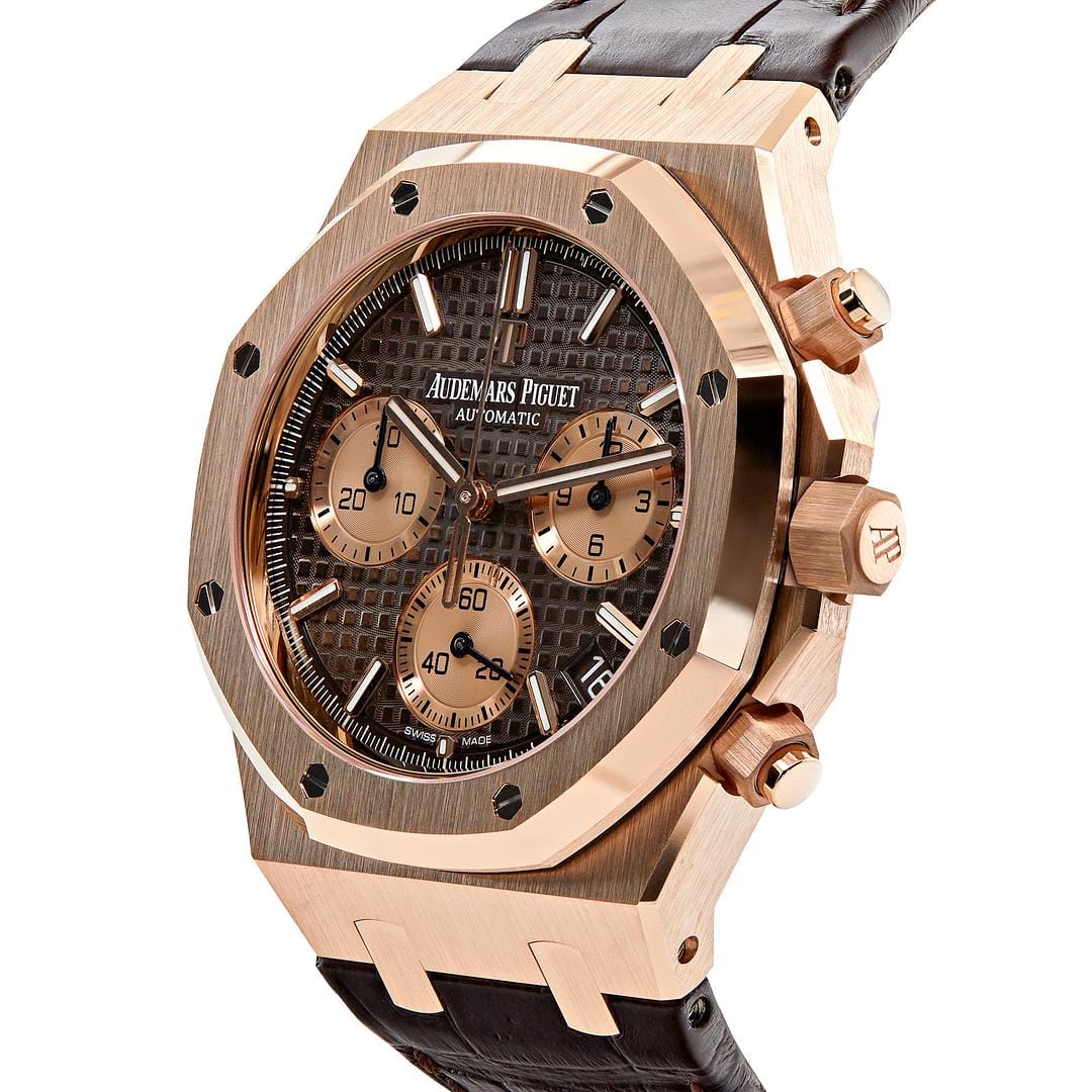 Audemars Piguet Royal Oak Selfwinding Chronograph Rose Gold Brown Dial 26239OR.OO.D821CR.01 view 3