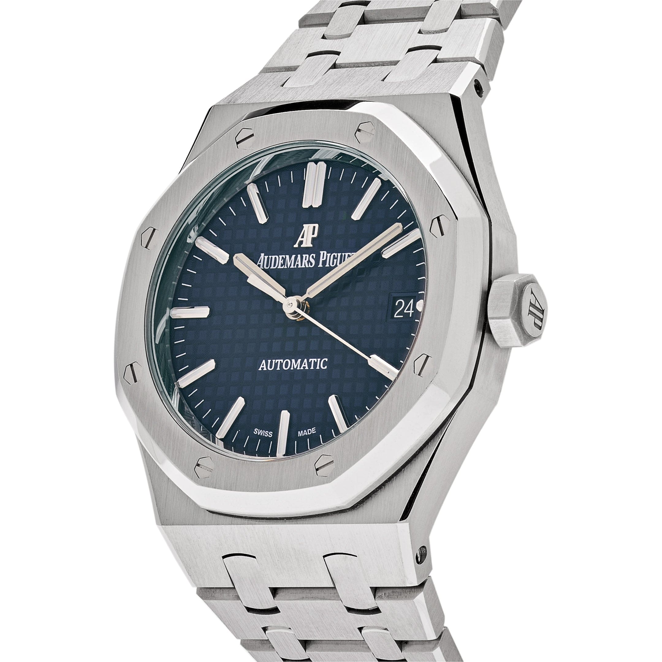 Audemars Piguet Royal Oak Selfwinding Steel Blue Dial 37mm 15450ST.OO.1256ST.03 view 2