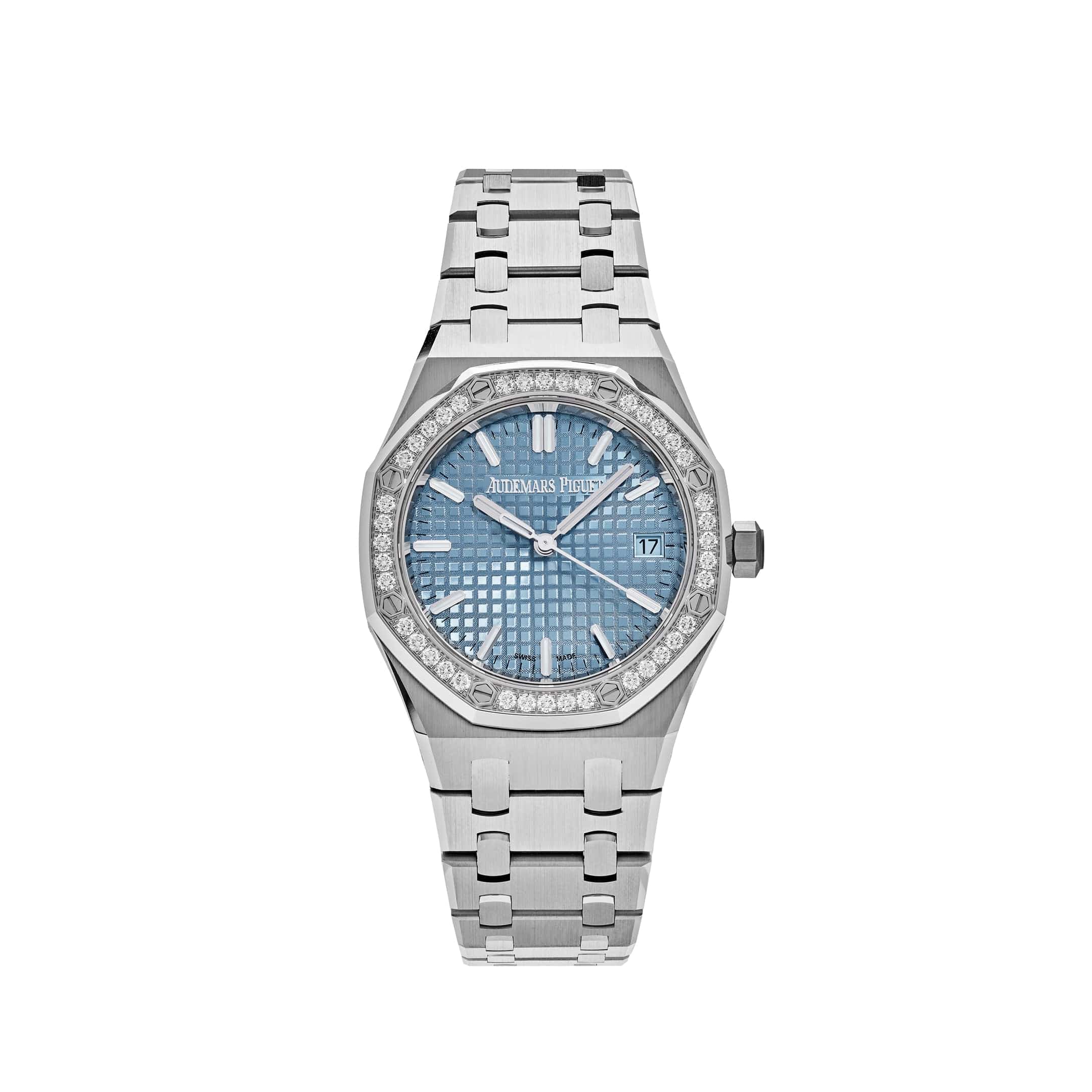 Audemars Piguet Royal Oak 77451ST.ZZ.1361ST.03 Selfwinding Stainless Steel Blue Dial Diamond Bezel (2024)
