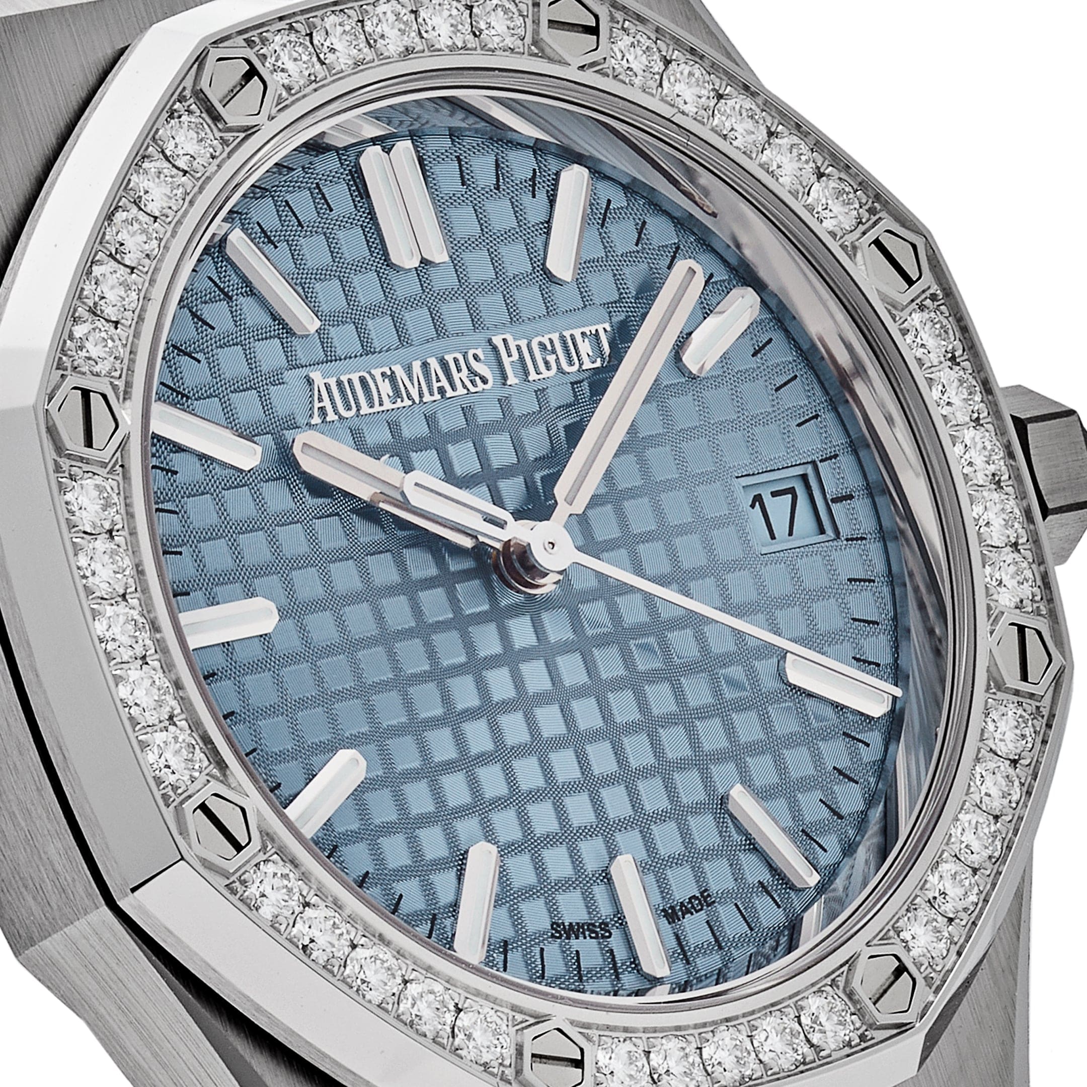 Audemars Piguet Royal Oak 77451ST.ZZ.1361ST.03 Selfwinding Stainless Steel Blue Dial Diamond Bezel (2024) view 5