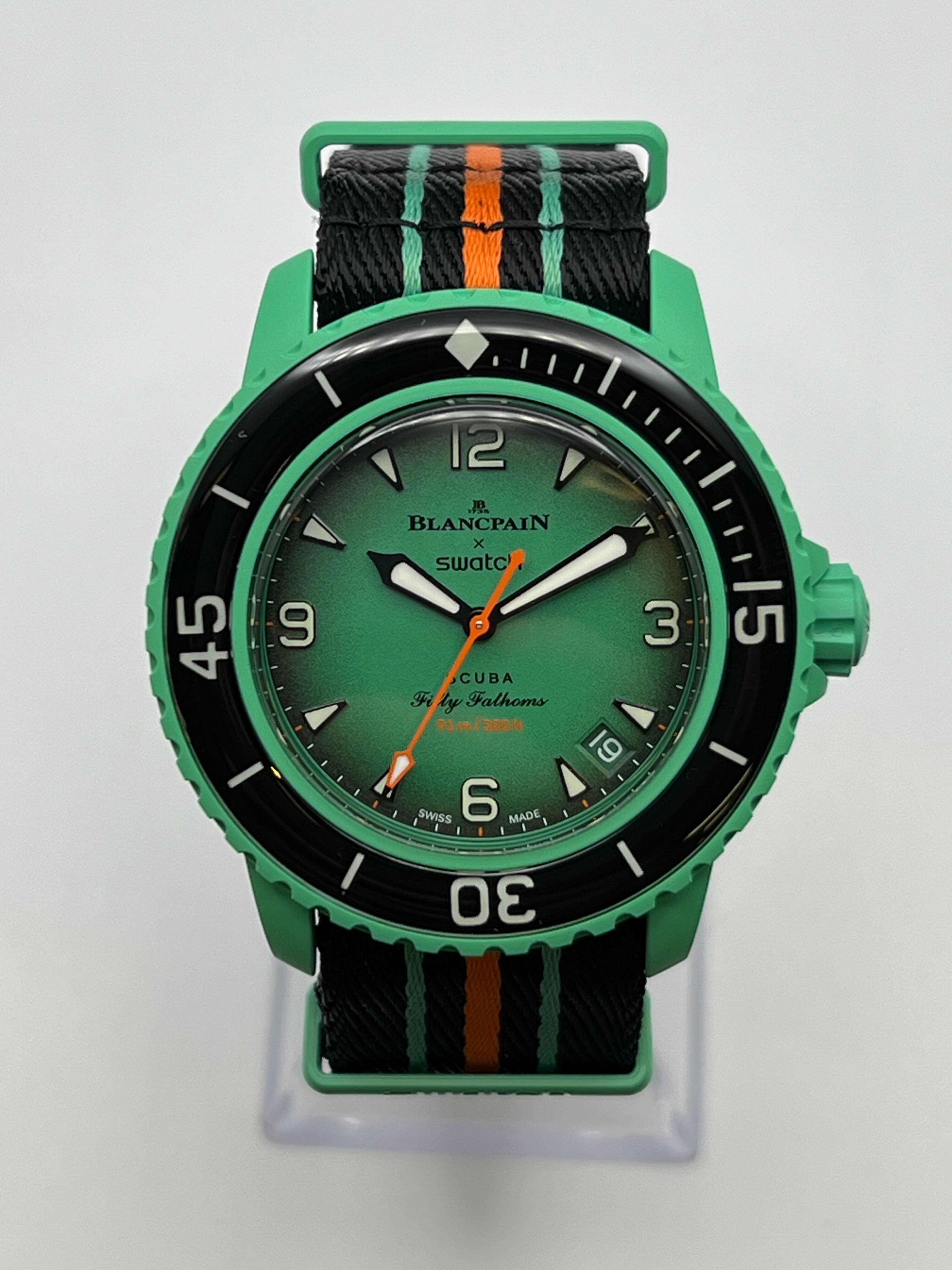 Blancpain x Swatch Scuba Fifty Fathoms Collection Indian Ocean SO35I100 view 4