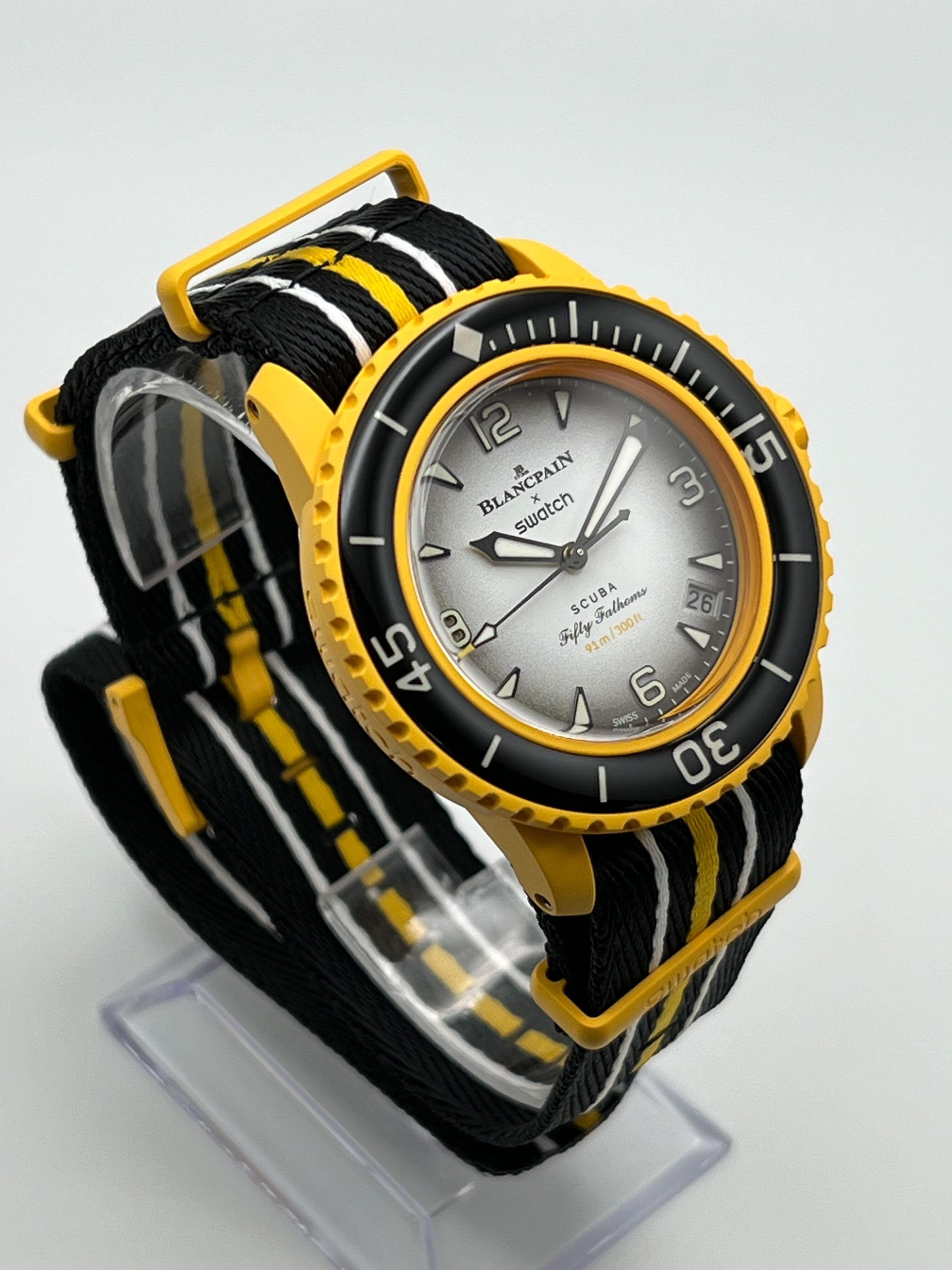 Blancpain x Swatch Scuba Fifty Fathoms Collection Pacific Ocean SO35P100