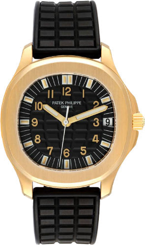 Patek Philippe Aquanaut 34mm Yellow Gold Black Dial – 5066J