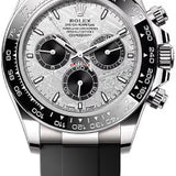 Rolex Cosmograph Daytona 40mm Meteorite Black Dial White Gold Cerachrom Bezel Oysterflex Bracelet – 126519LN