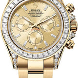 Rolex Cosmograph Daytona 40mm Golden Diamond-Set Dial Oyster Bracelet Diamond-Set Bezel – 126598TBR