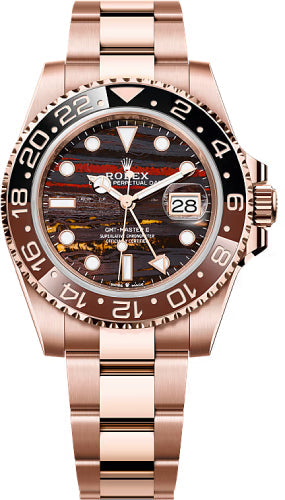 Rolex GMT-Master II 40mm Everose Gold Tiger Iron Dial – 126715CHNR