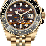 Rolex GMT-Master II 40mm Yellow Gold Tiger Iron Dial Cerachrom Bezel Oyster Bracelet – 126718GRNR