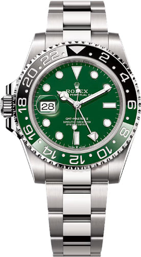 Rolex GMT-Master II 40mm White Gold Green Ceramic Dial – 126729VTNR