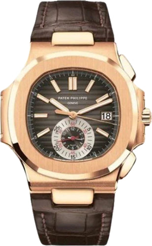 Patek Philippe Nautilus Flyback Chronograph 40.5mm Rose Gold Black-Brown Dial – 5980R-001