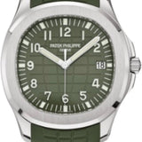 Patek Philippe Aquanaut Jumbo 42.2mm White Gold Khaki Green Dial Octagonal Bezel – 5168G-010