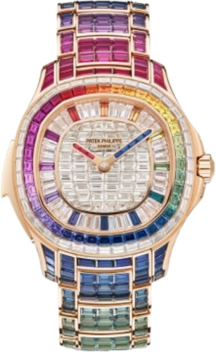 Patek Philippe Aquanaut Luce Rainbow Minute Repeater 38.8mm Rose Gold Gem-Set Bezel – 5260/1455R-001