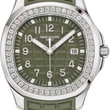 Patek Philippe Aquanaut Luce 38.8mm Stainless Steel Green Dial Diamond Bezel Rubber Strap – 5267/200A-011