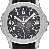 Patek Philippe Aquanaut Travel Time 40.8mm Stainless Steel Black Dial Composite Strap – 5164A-001