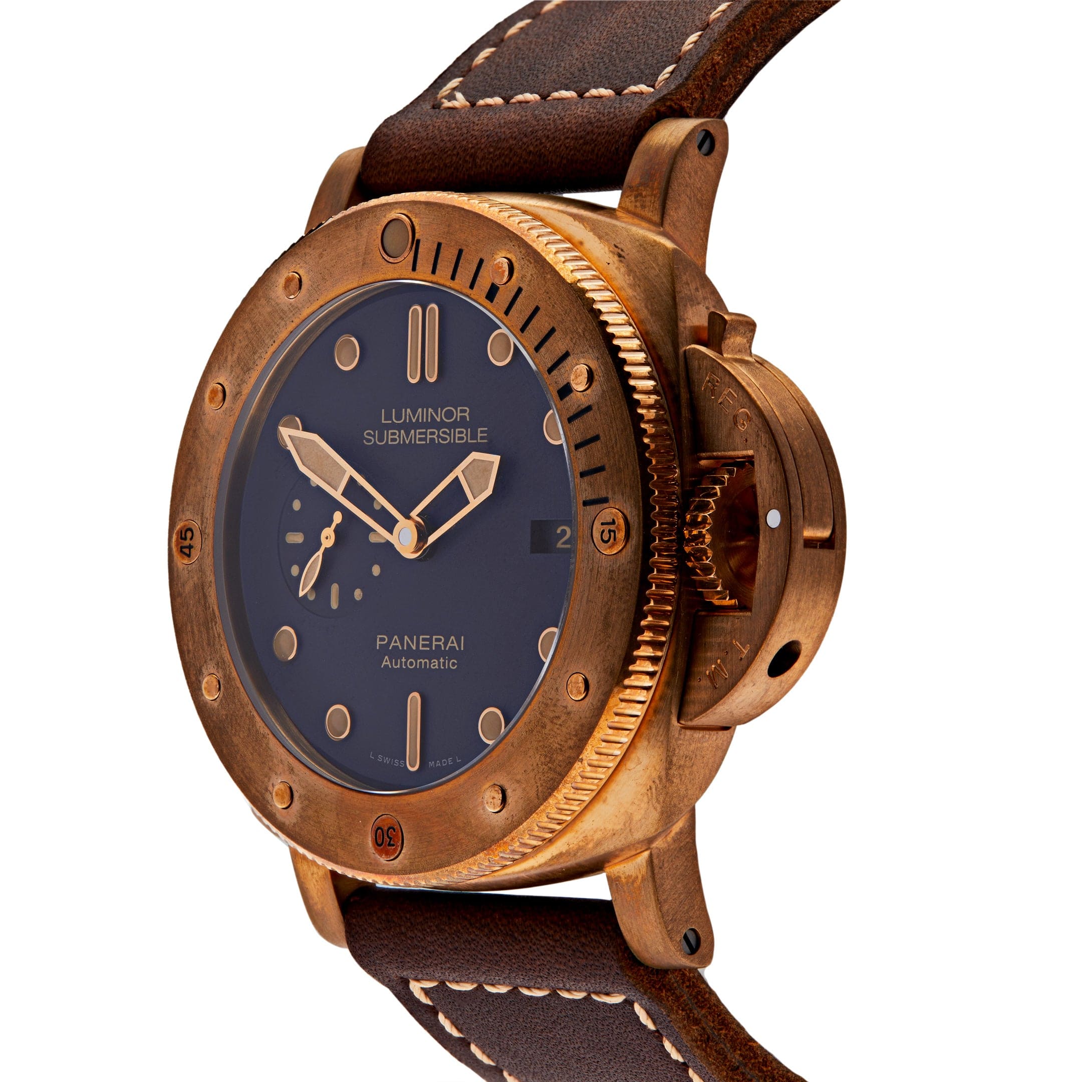 Panerai Luminor 1950 3 Days Bronzo PAM00671 view 2