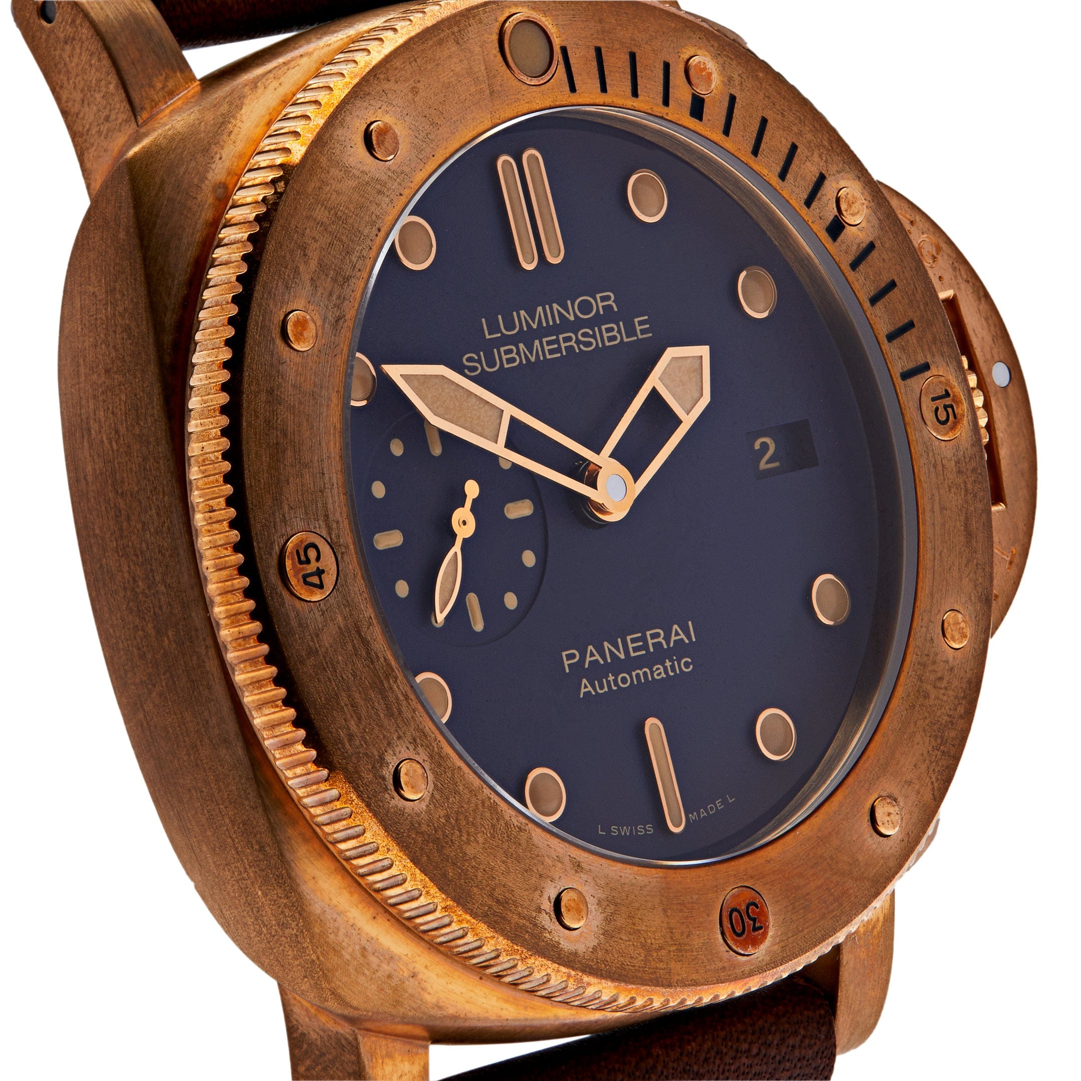 Panerai Luminor 1950 3 Days Bronzo PAM00671 view 3