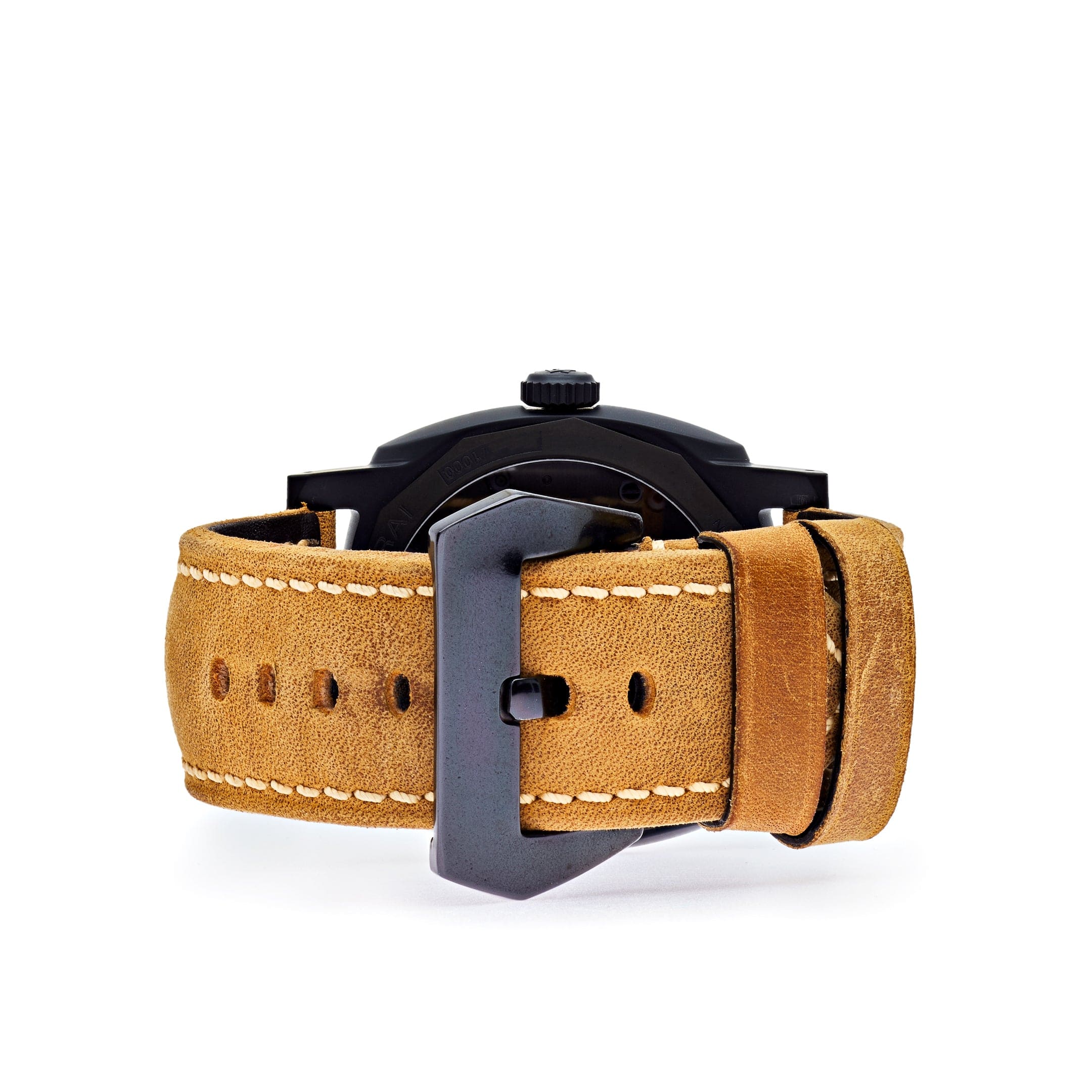 Panerai Radiomir 1940 3 Days Black Ceramic Scamosciato Strap PAM00577 view 4