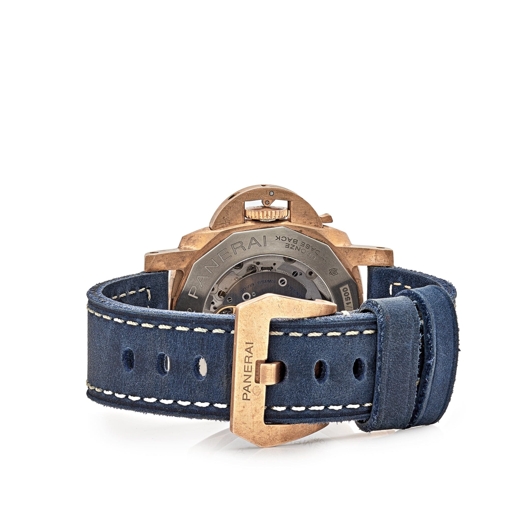 Panerai Submersible Bronzo Blu Abisso PAM01074 Brushed Bronze Blue Dial view 5
