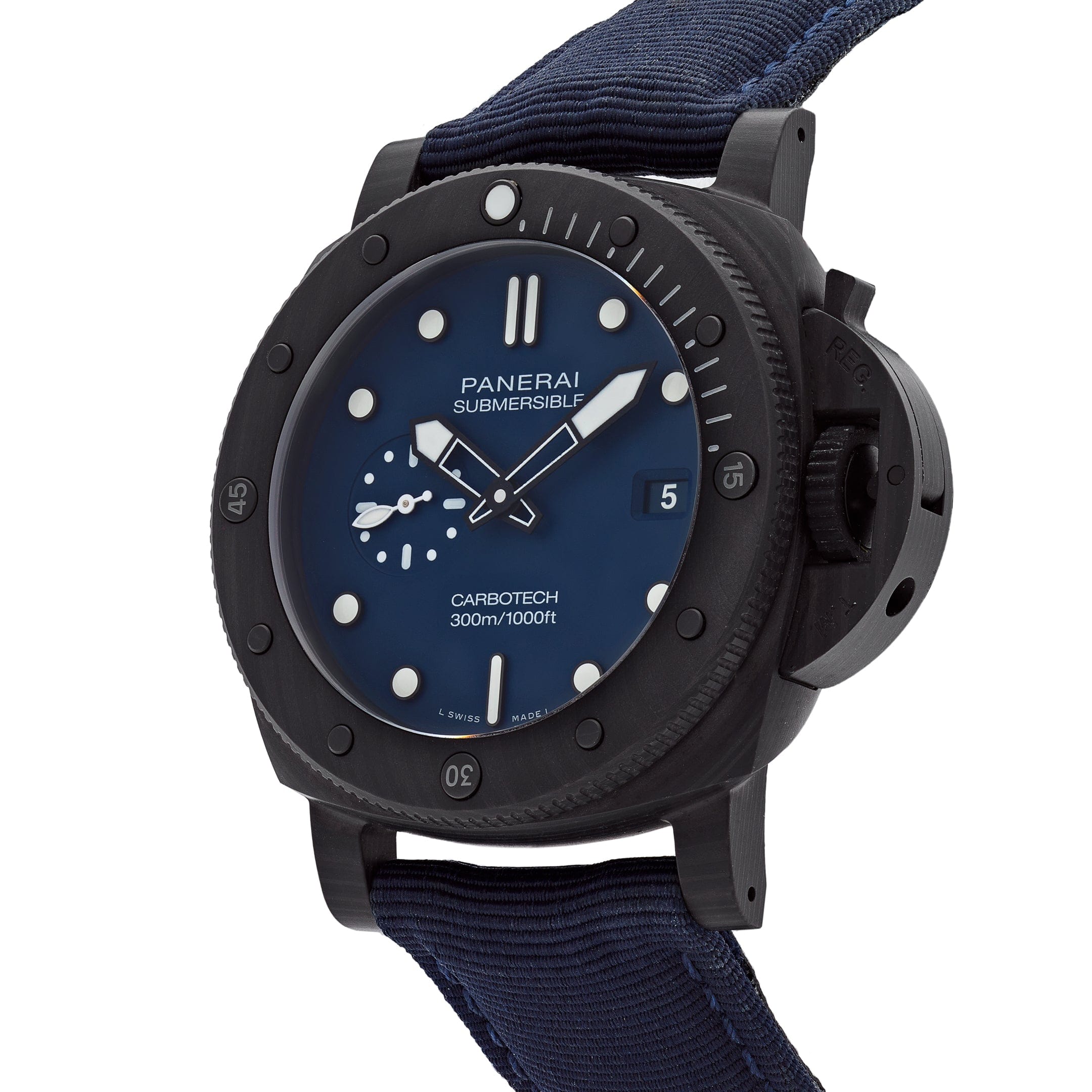 Panerai Submersible QuarantaQuattro Carbotech Blu Abisso PAM01232 view 3