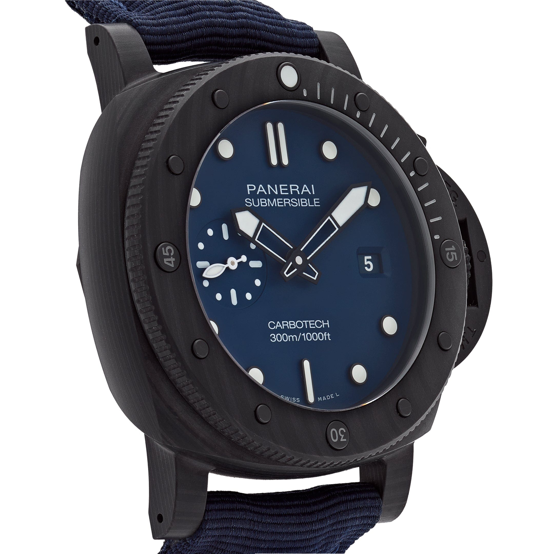 Panerai Submersible QuarantaQuattro Carbotech Blu Abisso PAM01232 view 4
