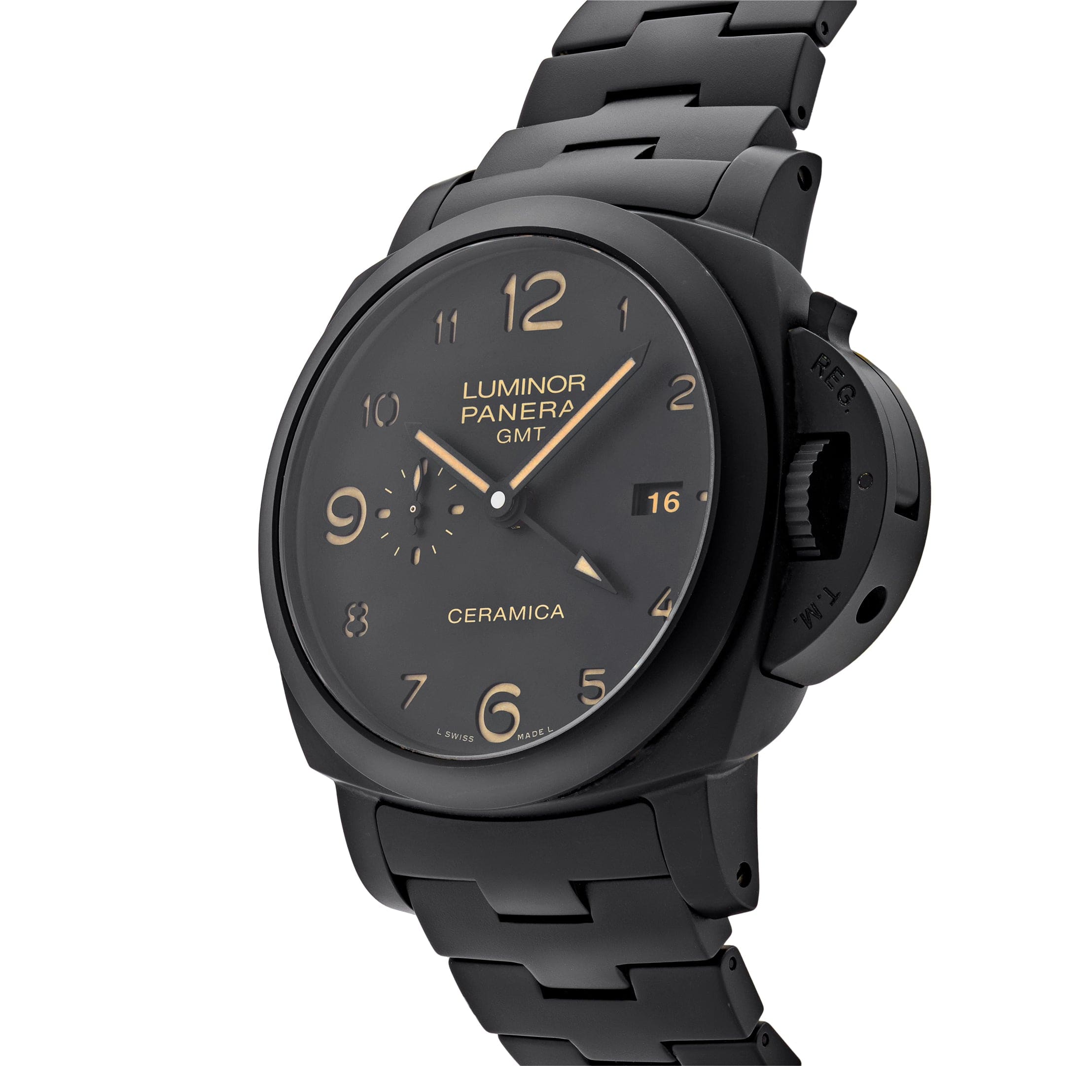 Panerai Tuttonero Luminor 1950 GMT PAM00438 view 3